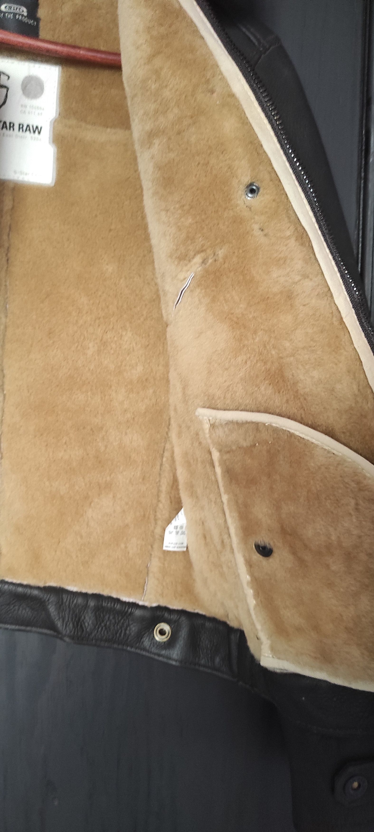 G-Star G Star Raw Shearling Lampskin Pilot Jacket Brown Size XS Size XS / US 0-2 / IT 36-38 - 12 Thumbnail