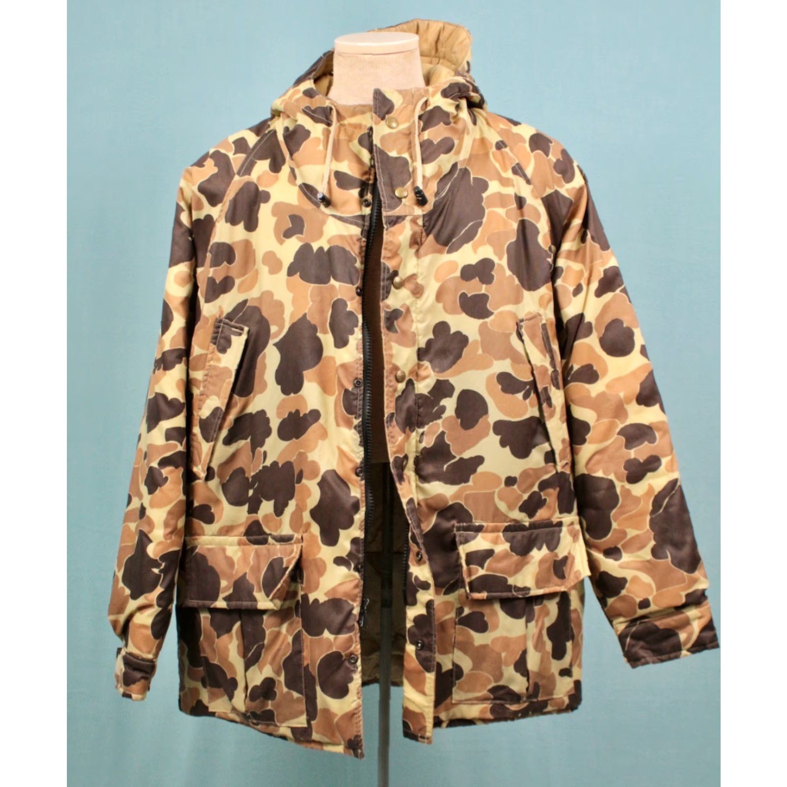 Hunter VINTAGE LL Bean Duck Hunter Camo Parka Coat Mens XL 1980s Brown Nylon 80s Parka Mens Size XL Parka Coat Size US XL / EU 56 / 4 - 2 Thumbnail