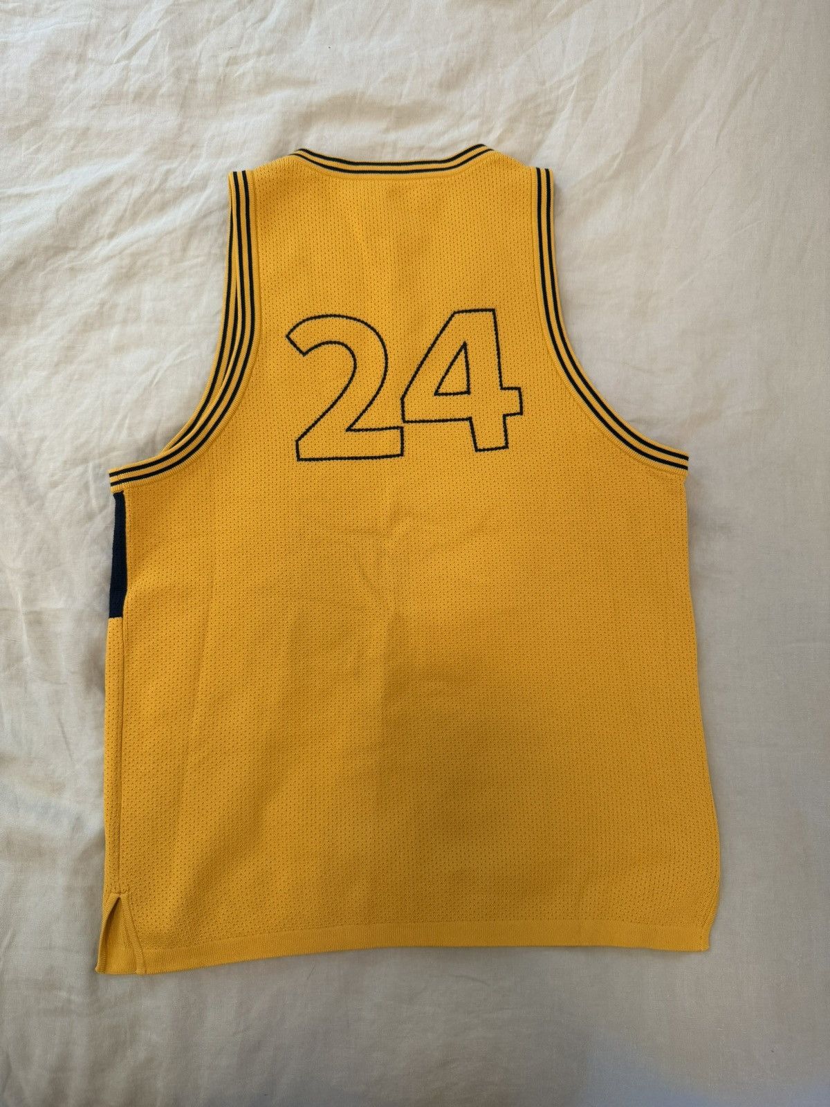 Aime Leon Dore Aime Leon Dore ALD Knit Basketball Jersey Yellow SS24 Size US M / EU 48-50 / 2 - 4 Thumbnail