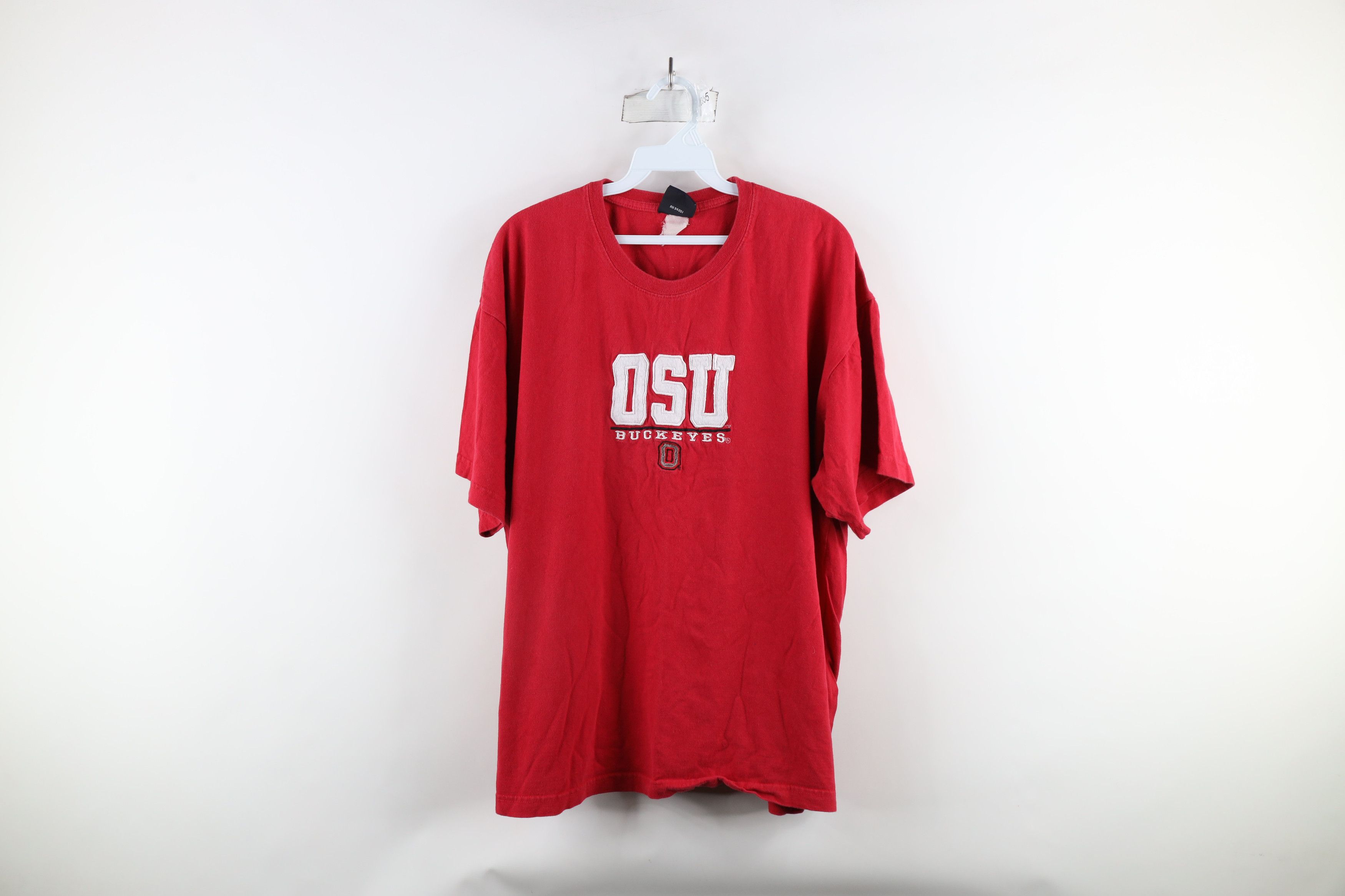 Vintage Vintage 90s Spell Out Ohio State University Buckeyes T-Shirt Size US XL / EU 56 / 4 - 1 Thumbnail