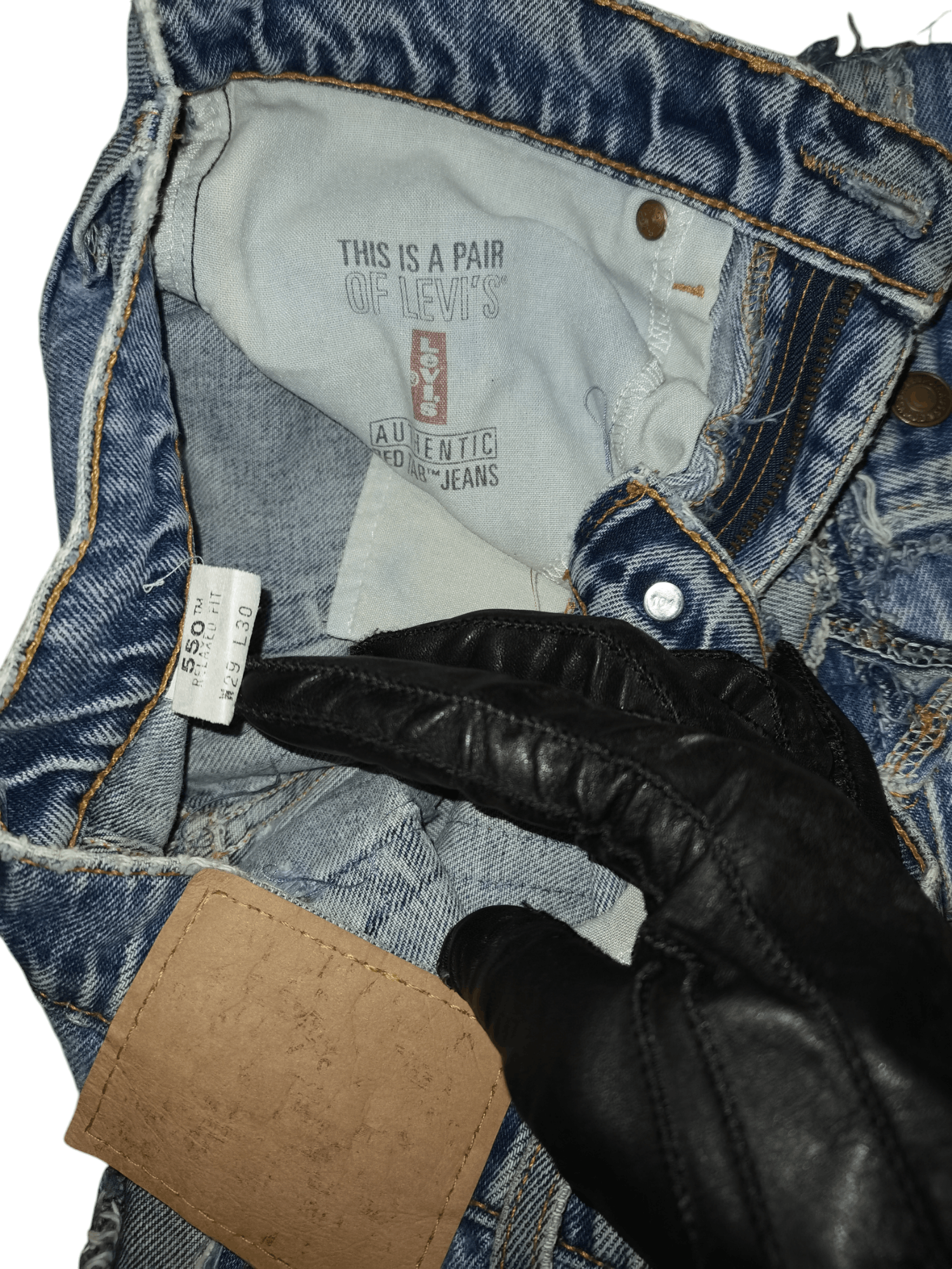 Levi's × Levi's Vintage Clothing × Vintage Levis 550 patchwork shorts rare design Size US 29 - 2 Thumbnail