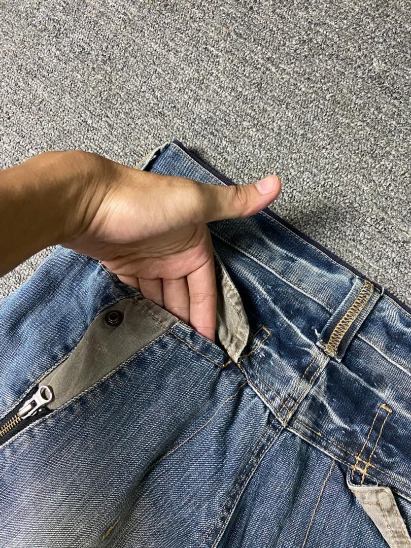 PPFM 🔥 PPFM Bondage Multi-zipper Denim Jeans 🔥 (136) Size US 32 / EU 48 - 2 Thumbnail