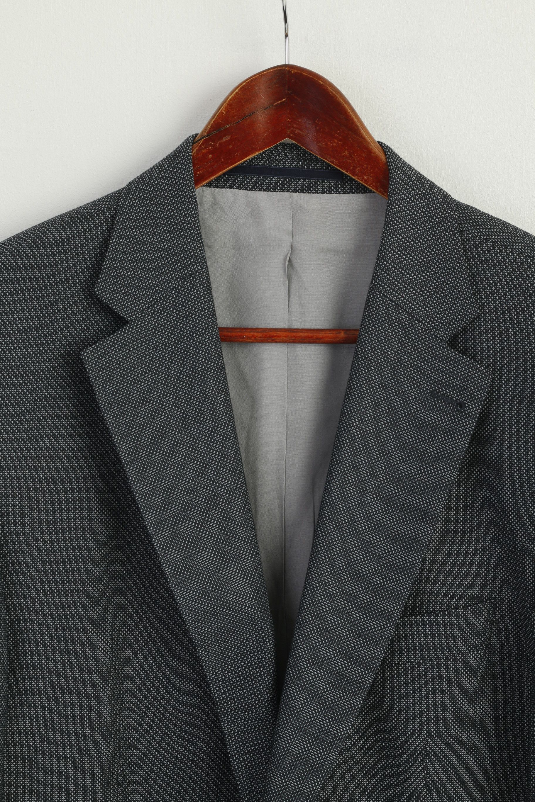 Vintage Roy Robson Men 54 44 Blazer Navy Wool Vintage 8753 Size 44R - 2 Thumbnail