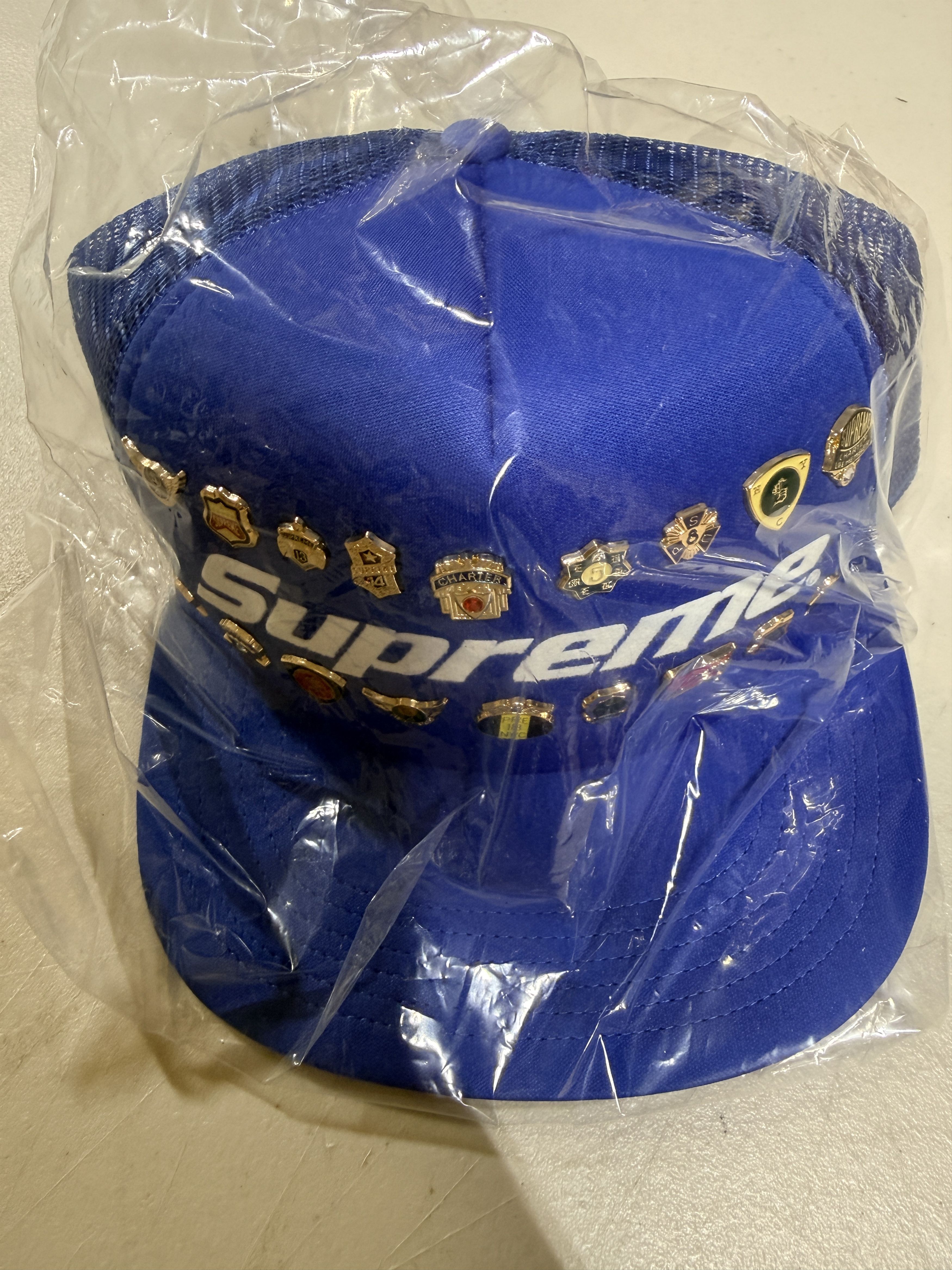 Supreme Supreme Pins Mesh Back 5-Panel Blue Size ONE SIZE - 3 Thumbnail