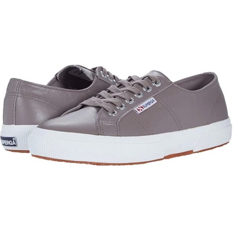 Superga Superga 2750 Leather Low Top Comfort Sneaker Gray M6/W7.5 Size US 7.5 / IT 37.5 - 10 Thumbnail