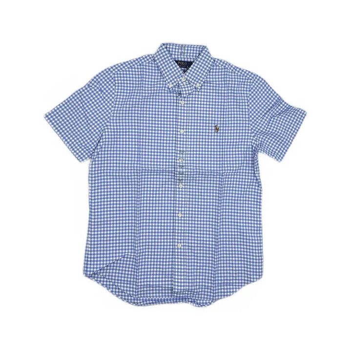 Polo Ralph Lauren Polo Ralph Lauren Blue Check Short-Sleeve Shirt Size US S / EU 44-46 / 1 - 1 Thumbnail