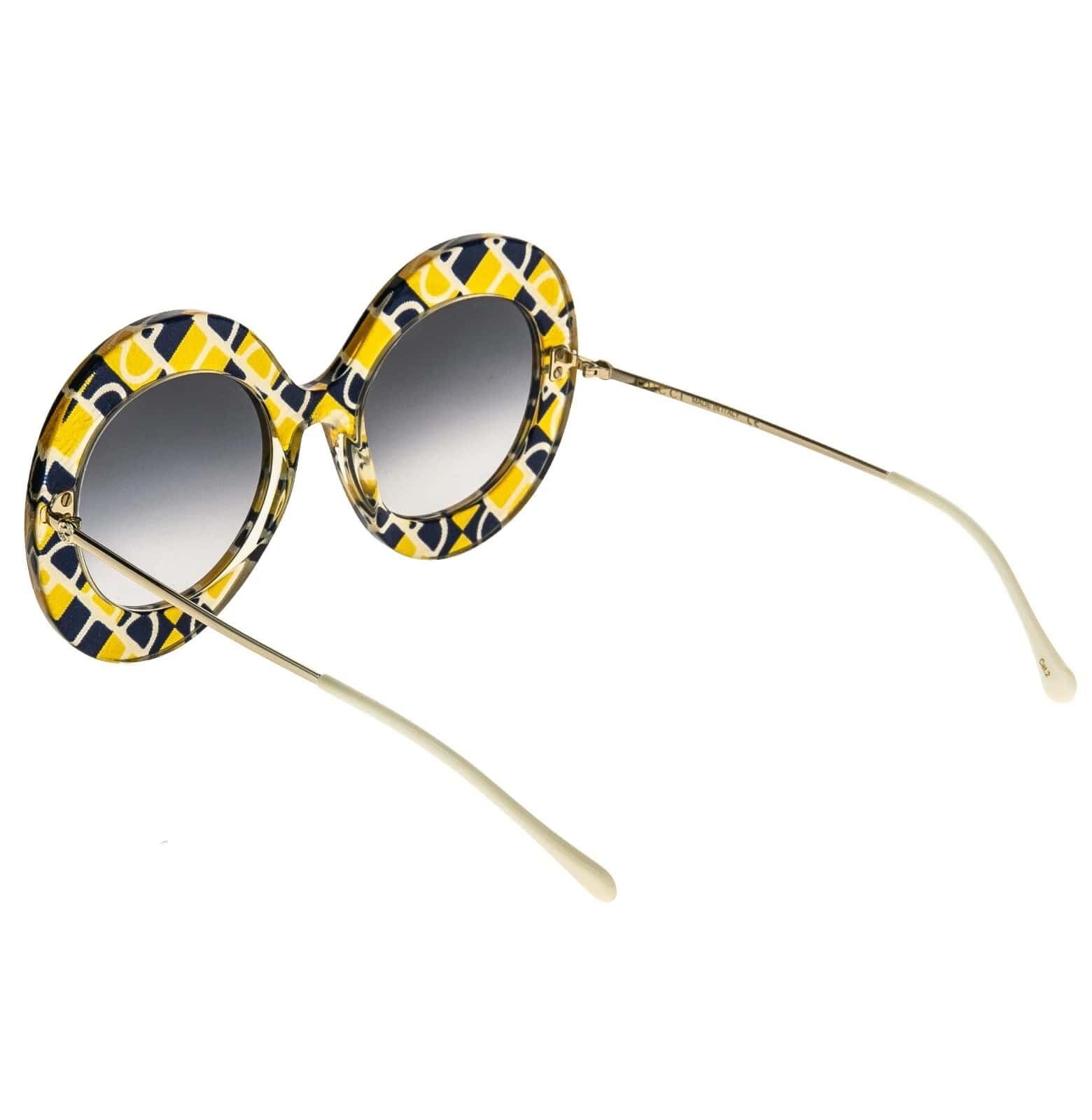 Gucci GUCCI GG0894S 0894 Blue Yellow Geometric 001 Sunglasses Size ONE SIZE - 8 Thumbnail