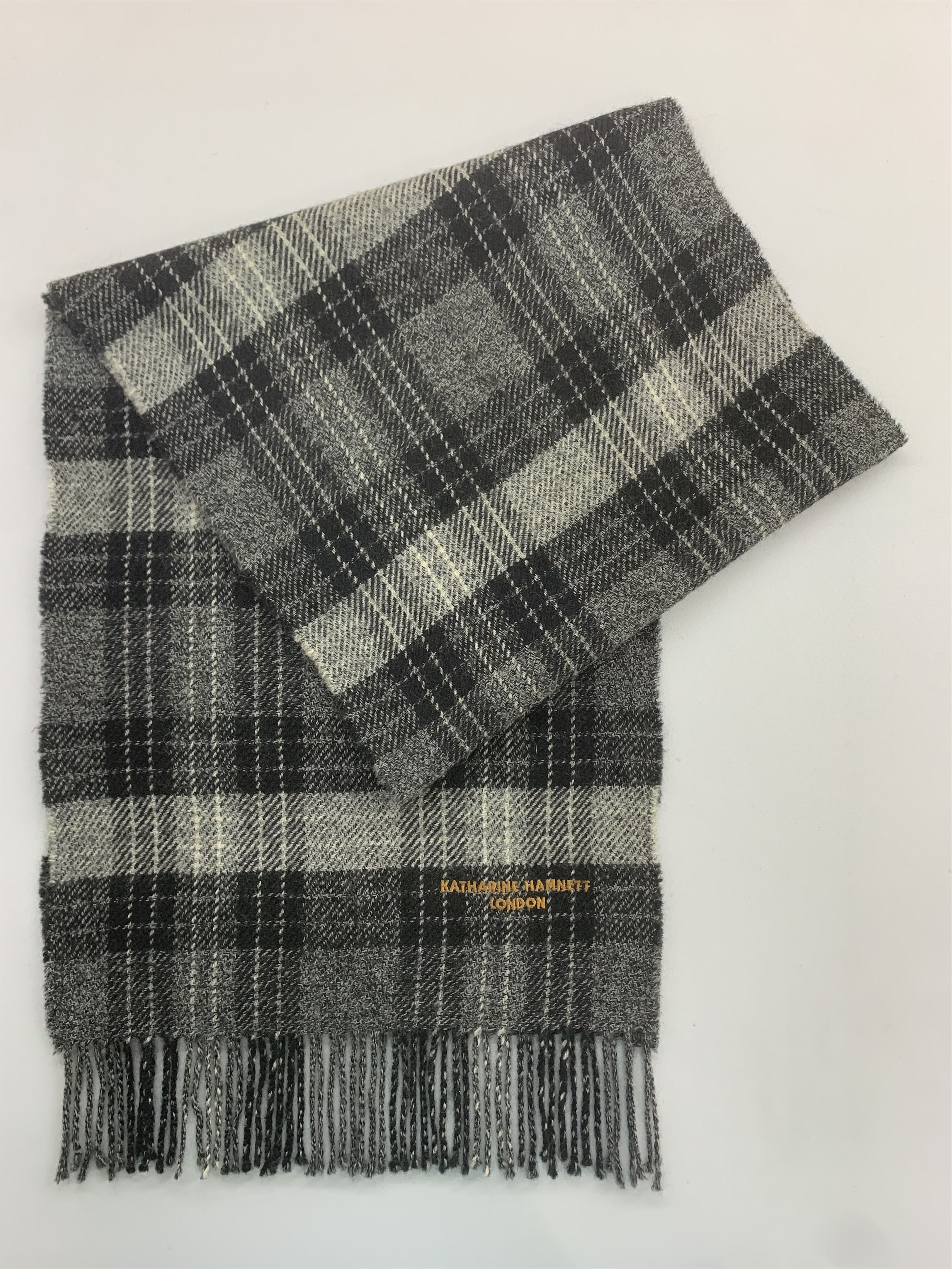 Katharine Hamnett London Katharine Hamnett Scarf Wool Muffler Neck Wrap BL3023 Size ONE SIZE - 2 Thumbnail