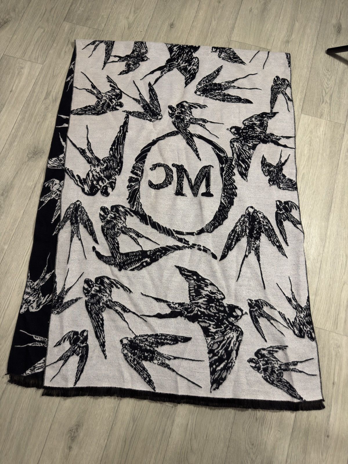 Alexander McQueen Alexander Mcqueen Reversible Wool Scarf Size ONE SIZE - 2 Thumbnail