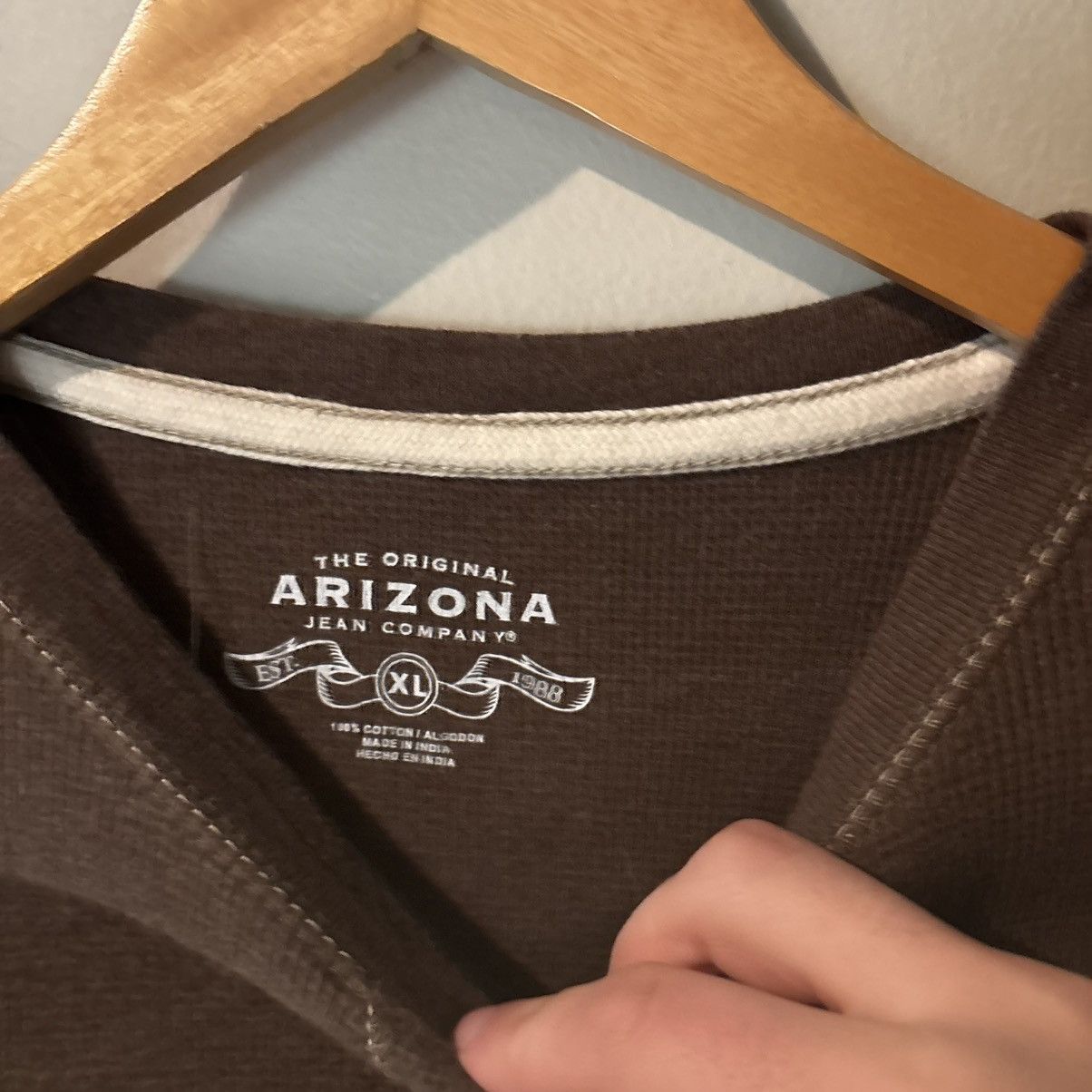 Arizona Jean Co. Arizona Jeans Company Brown Embroidered Vintage Style Shirt Size US XL / EU 56 / 4 - 2 Thumbnail