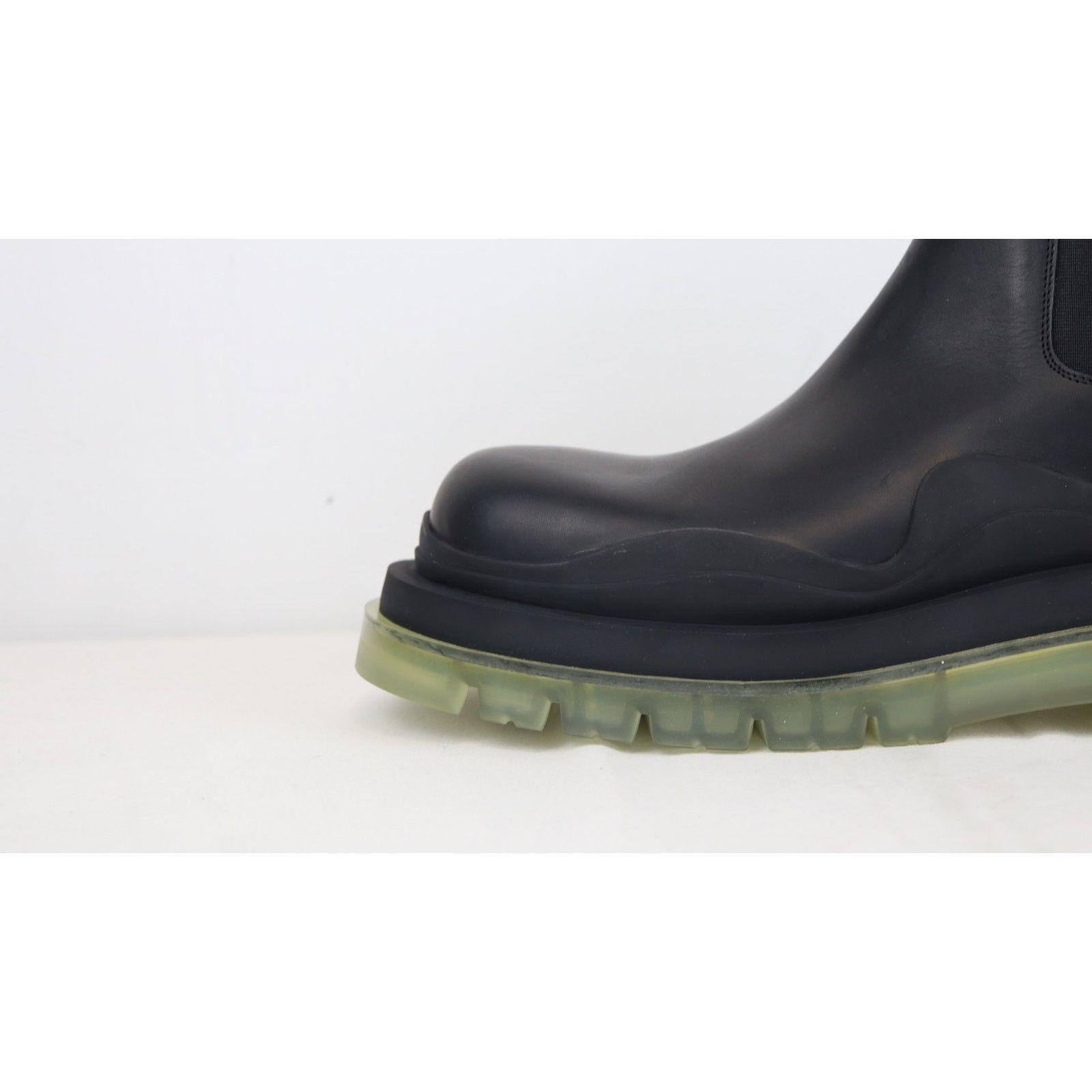 Bottega Veneta o1rshd1 Military Calf Rubber Sole Boots in Black Size US 11.5 / EU 44-45 - 3 Thumbnail