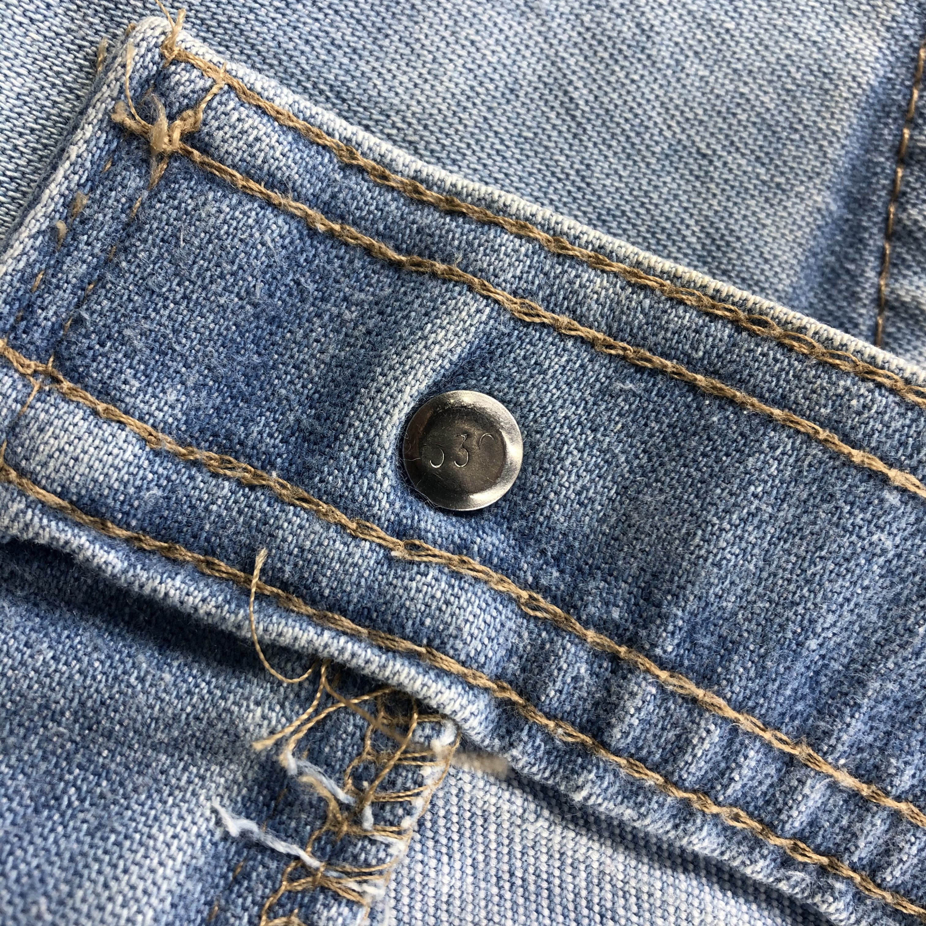 Levi's × Vintage Vintage 90s Light Wash Levis Jeans-JM1466 Size US 35 - 8 Thumbnail