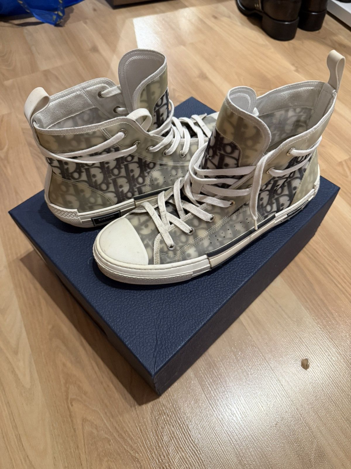 Dior Dior B23 Oblique High Top Sneakers Men’s Size US 9.5 / EU 42-43 - 5 Thumbnail