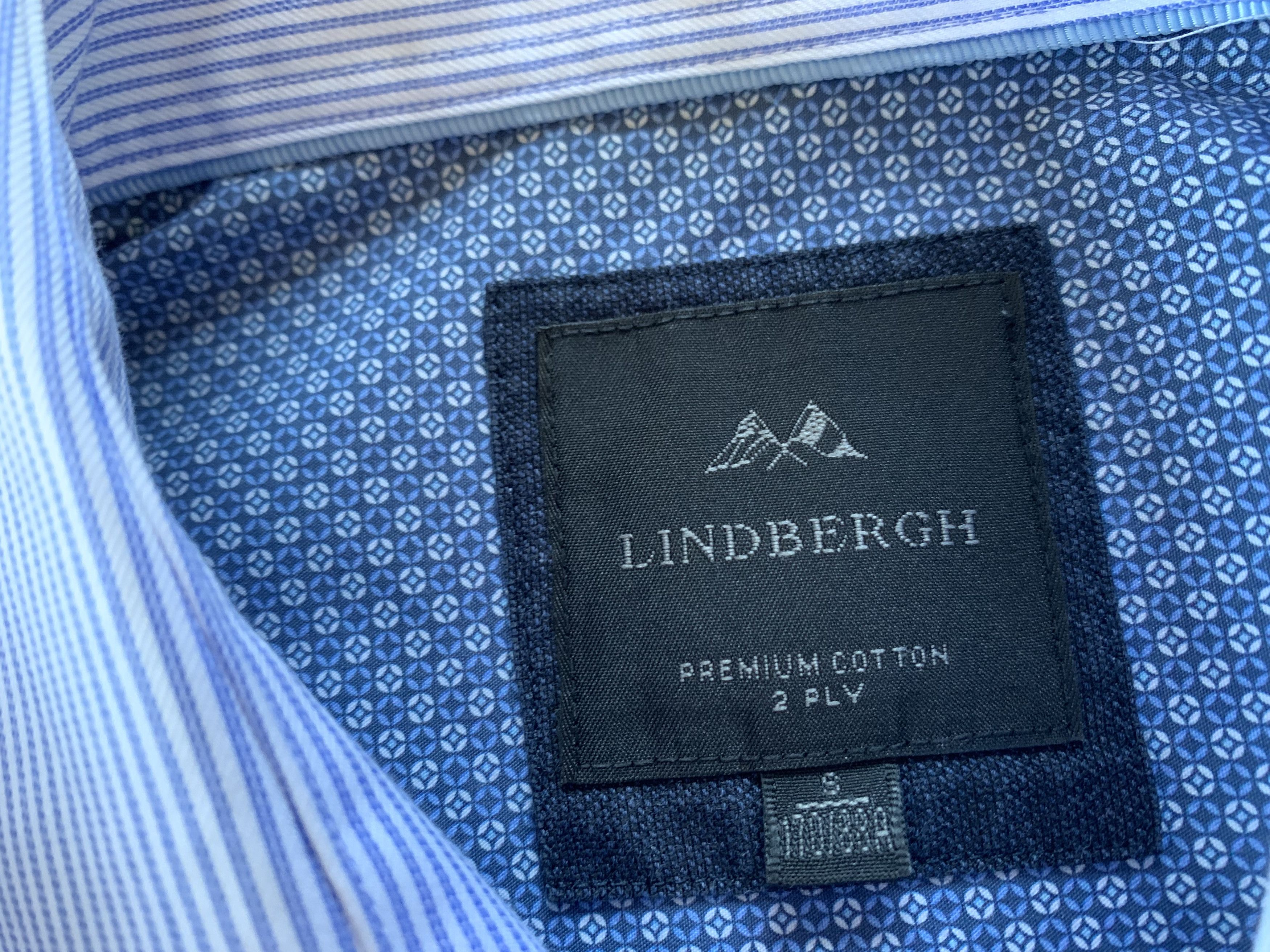 Lindbergh Lindbergh Premium Cotton 2 Ply Stripe Business Shirt Size US S / EU 44-46 / 1 - 5 Thumbnail