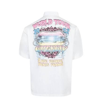 Givenchy Givenchy boxy fit hawaiian shirt poplin camp collar Size US XL / EU 56 / 4 - 3 Thumbnail