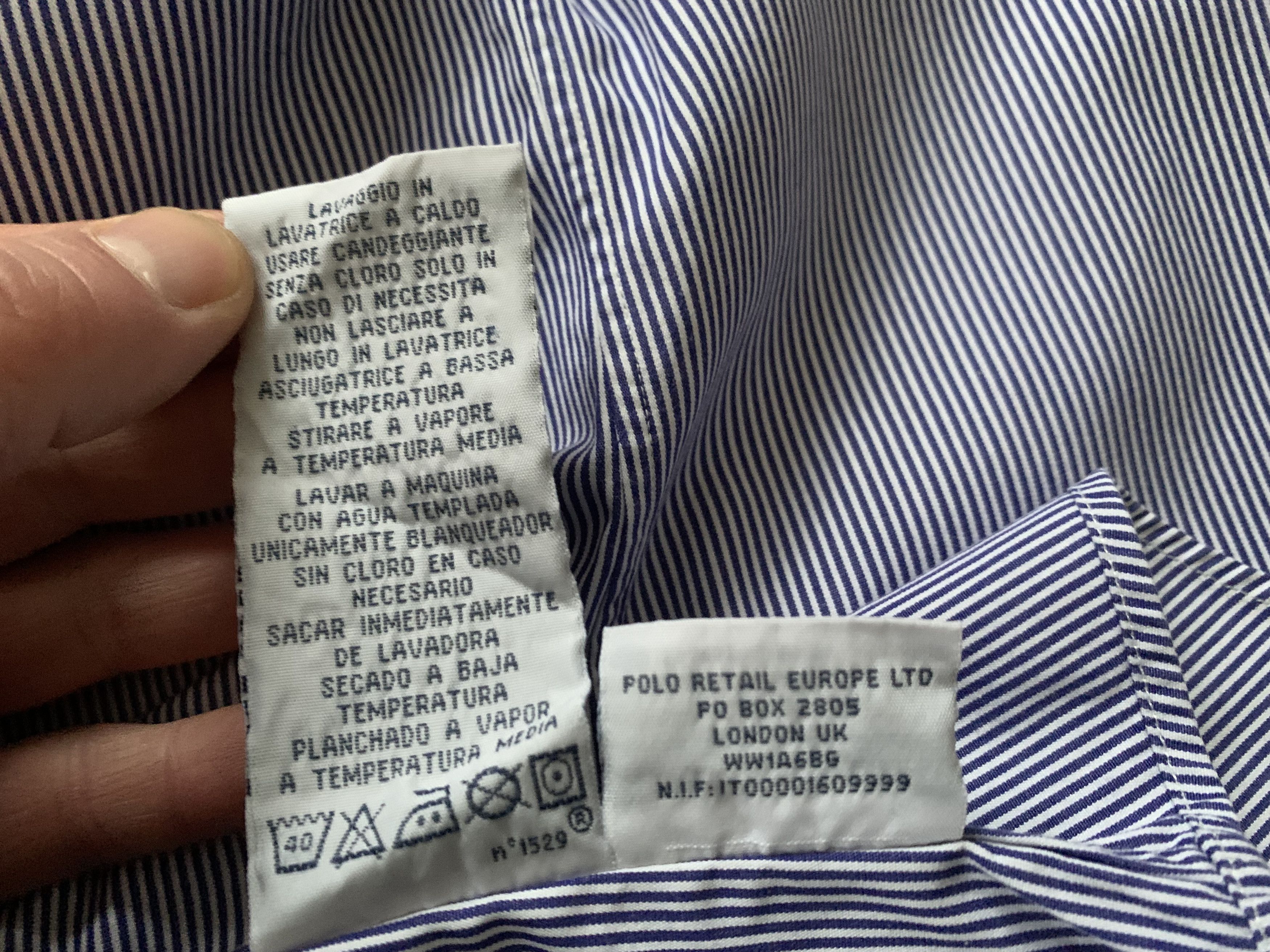 Polo Ralph Lauren Polo Ralph Lauren Regent Custom Fit Striped Formal Shirt Size US L / EU 52-54 / 3 - 8 Thumbnail
