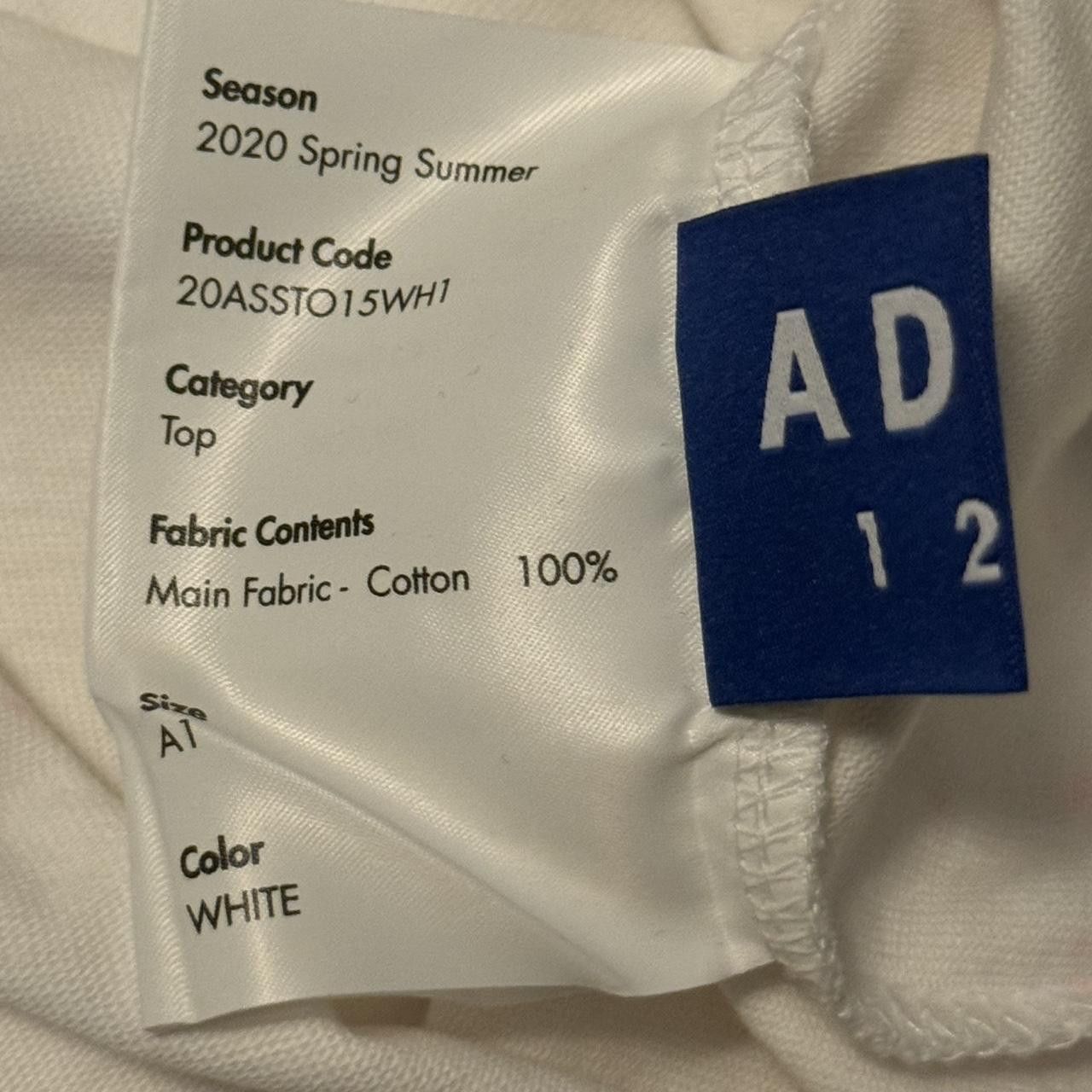 Ader Error ADER ERROR SS20 Paint Detail White T-Shirt NWOT Size US M / EU 48-50 / 2 - 8 Thumbnail