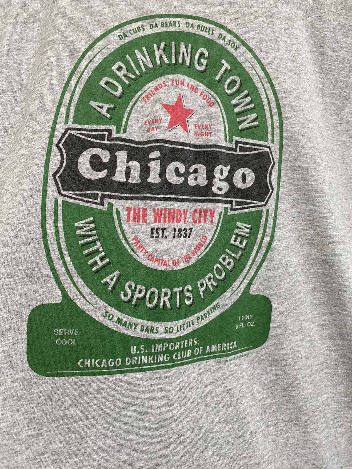 Heineken 🇺🇸 Vintage 2006 Heineken Beer Chicago t-shirt Y2K retro cw21 Size US L / EU 52-54 / 3 - 3 Thumbnail