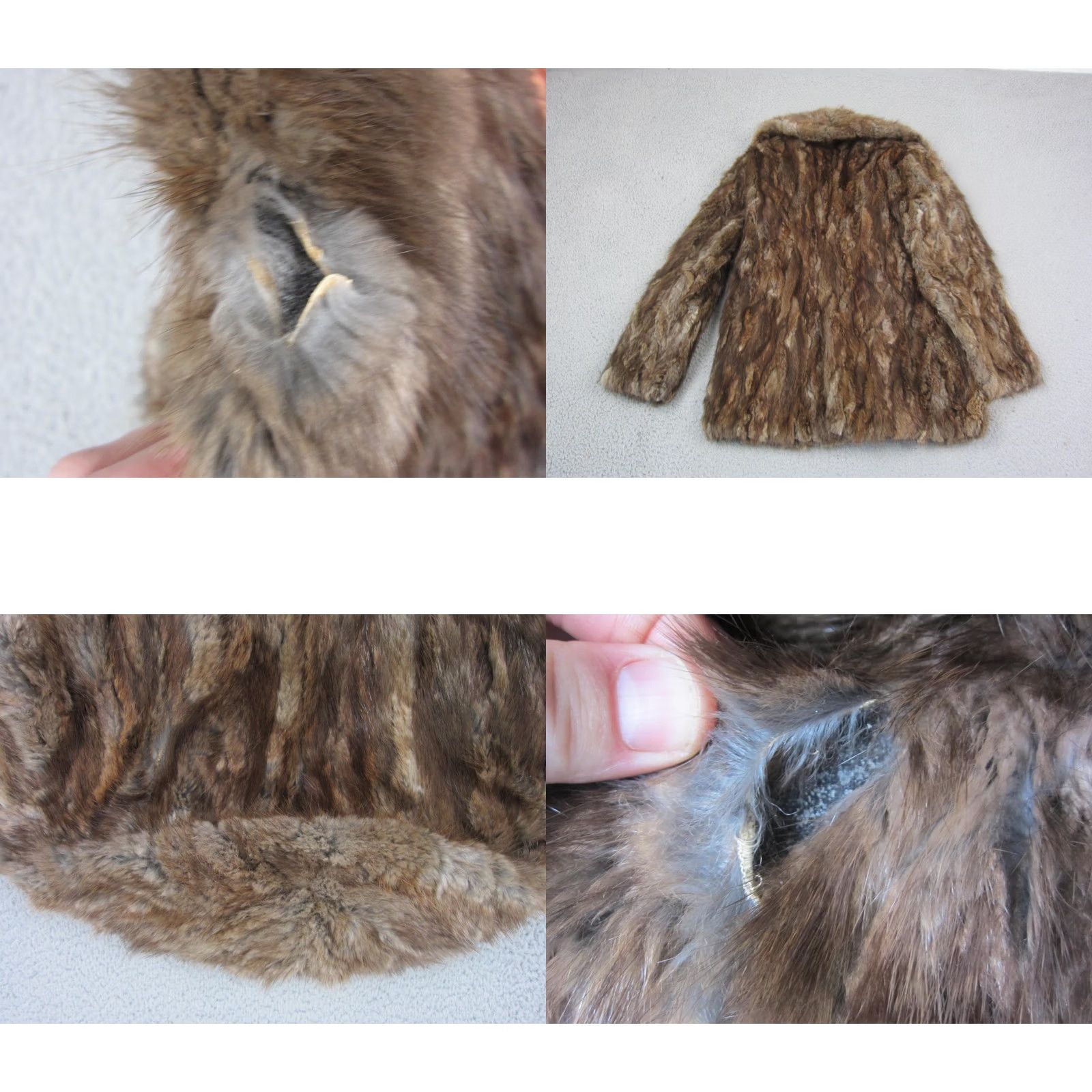 Vintage VINTAGE Fur Coat Womens Small Brown Mod Plush Winter Coat Glam 60s 70s Size S / US 4 / IT 40 - 10 Thumbnail