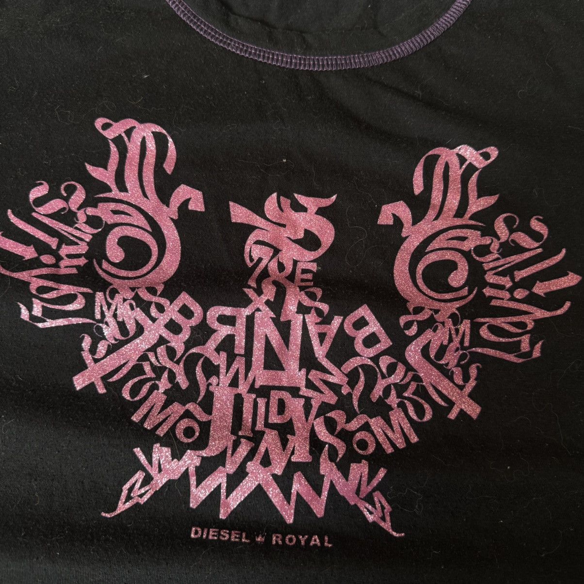 Diesel Diesel Vintage Y2K Glam Punk Rave Gothic T-Shirt Size L / US 10 / IT 46 - 6 Thumbnail