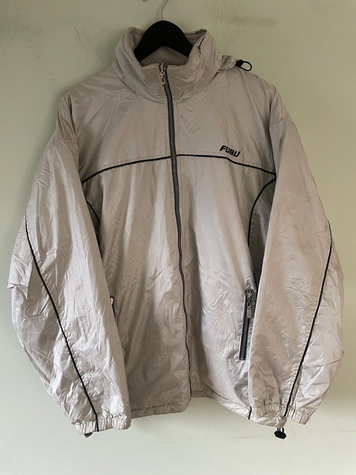Fubu Vintage Fubu Reversible Fleece Jacket XL Silver Size US XL / EU 56 / 4 - 2 Thumbnail