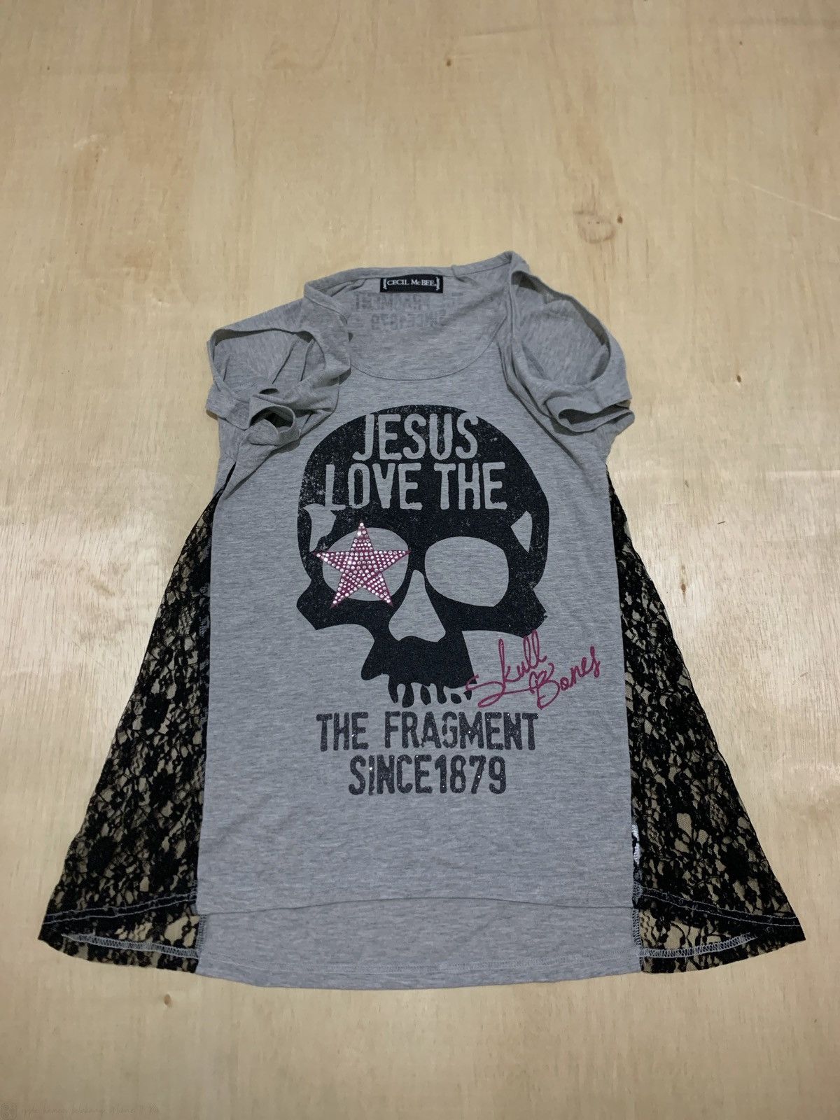 20471120 × If Six Was Nine × Japanese Brand Vintage Cecil Mc BEE Skull Tshirt Ifsixwasnine punk style Size M / US 6-8 / IT 42-44 - 2 Thumbnail