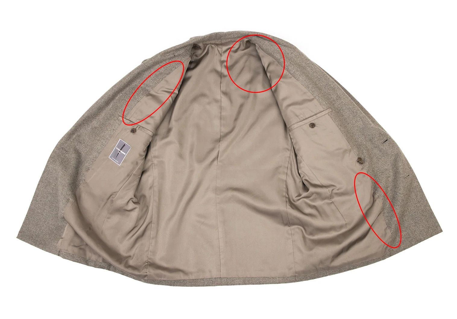 Issey Miyake Wool Nylon Shoulder Double Jacket in Beige M Size US M / EU 48-50 / 2 - 11 Thumbnail