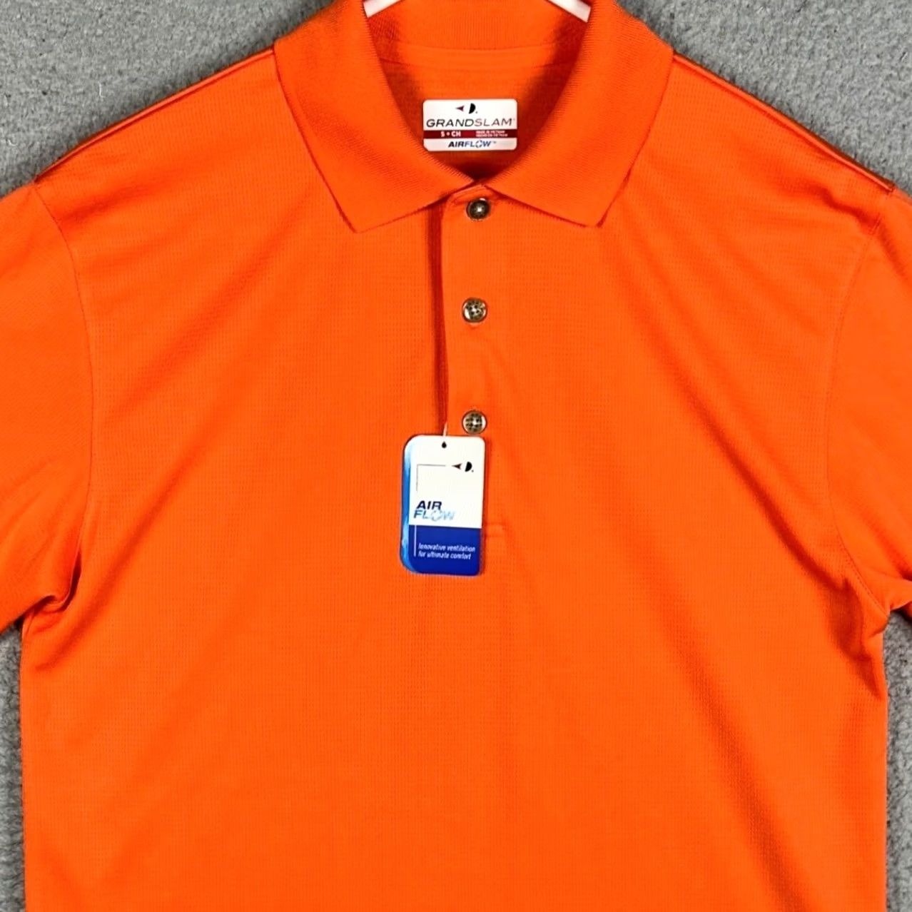 Vintage VINTAGE Grand Slam Air Flow Polo Shirt Mens S Orange Polo Short Sleeve Breathable Activewear Golf Size US S / EU 44-46 / 1 - 2 Thumbnail