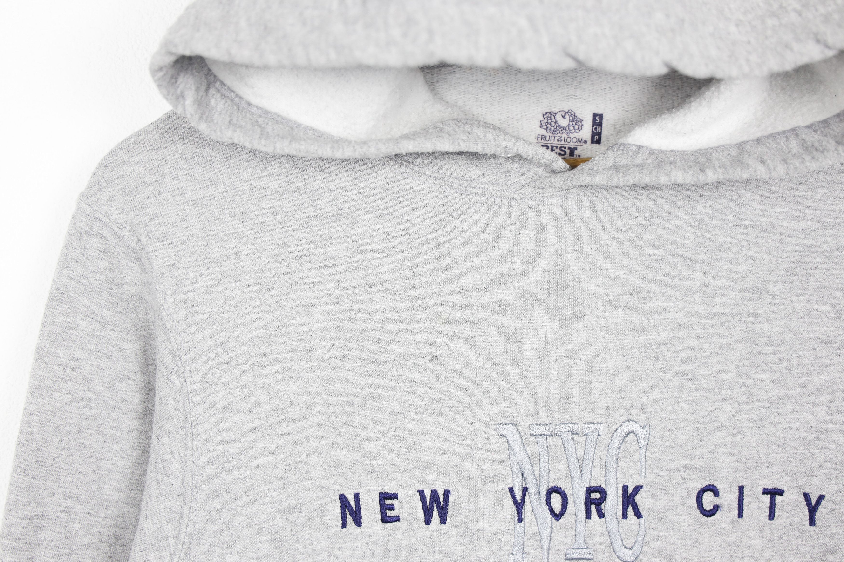 Vintage Vintage NYC New York City Embroidered Graphic Hoodie Size US XS / EU 42 / 0 - 4 Thumbnail