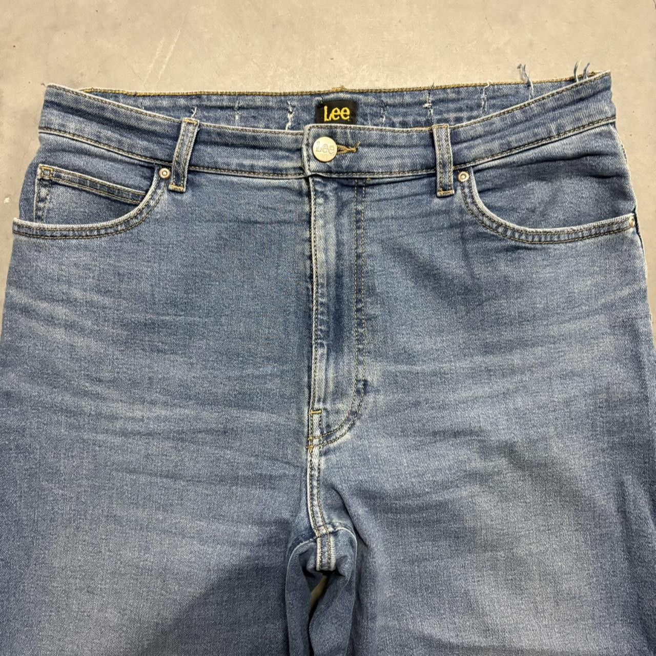 Vintage Crazy Vintage Y2K/2000s Super Baggy Wideleg Short Medium Blue Wash Denim Jeans! Size US 34 / EU 50 - 2 Thumbnail