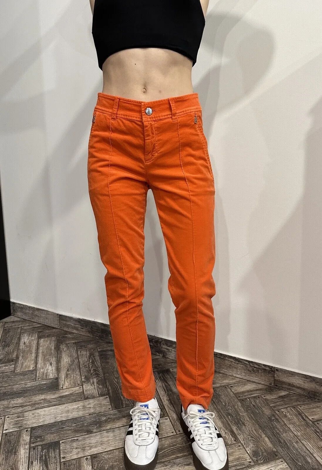 Bogner BOGNER VELVET PANTS WOMENS ORANGE TROUSERS Size Eur 34 Size 27" / US 4 / IT 40 - 1 Thumbnail