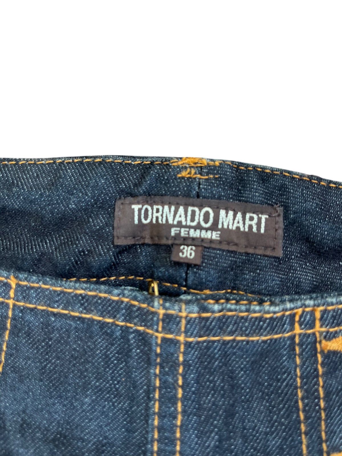 Tornado Mart Tornado Mart Femme wide leg flare jeans Size 29" - 13 Thumbnail