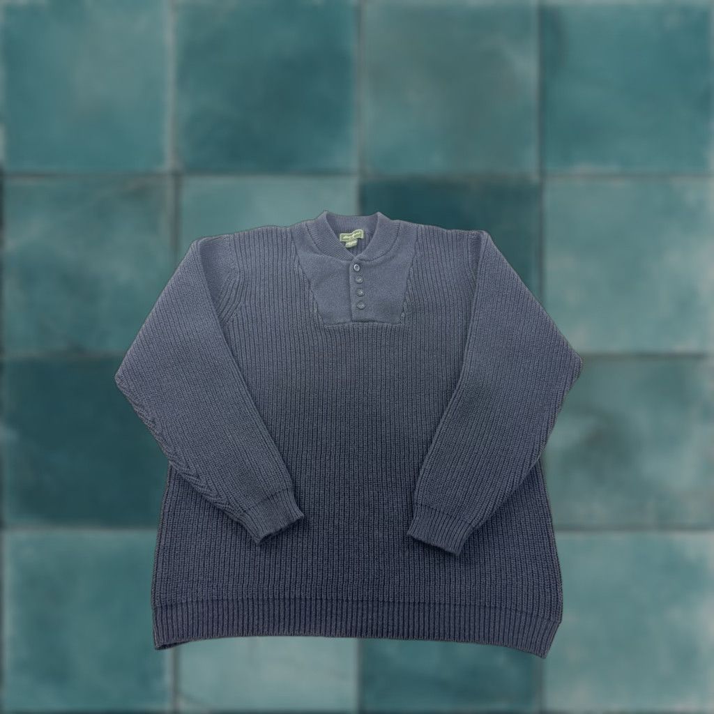 Eddie Bauer Eddie Bauer Sweater Mens 2XL Blue Pullover Heavyweight Regular Fit Knit Long Sleeve Casual Outdoor Workwear Size US XXL / EU 58 / 5 - 1 Thumbnail