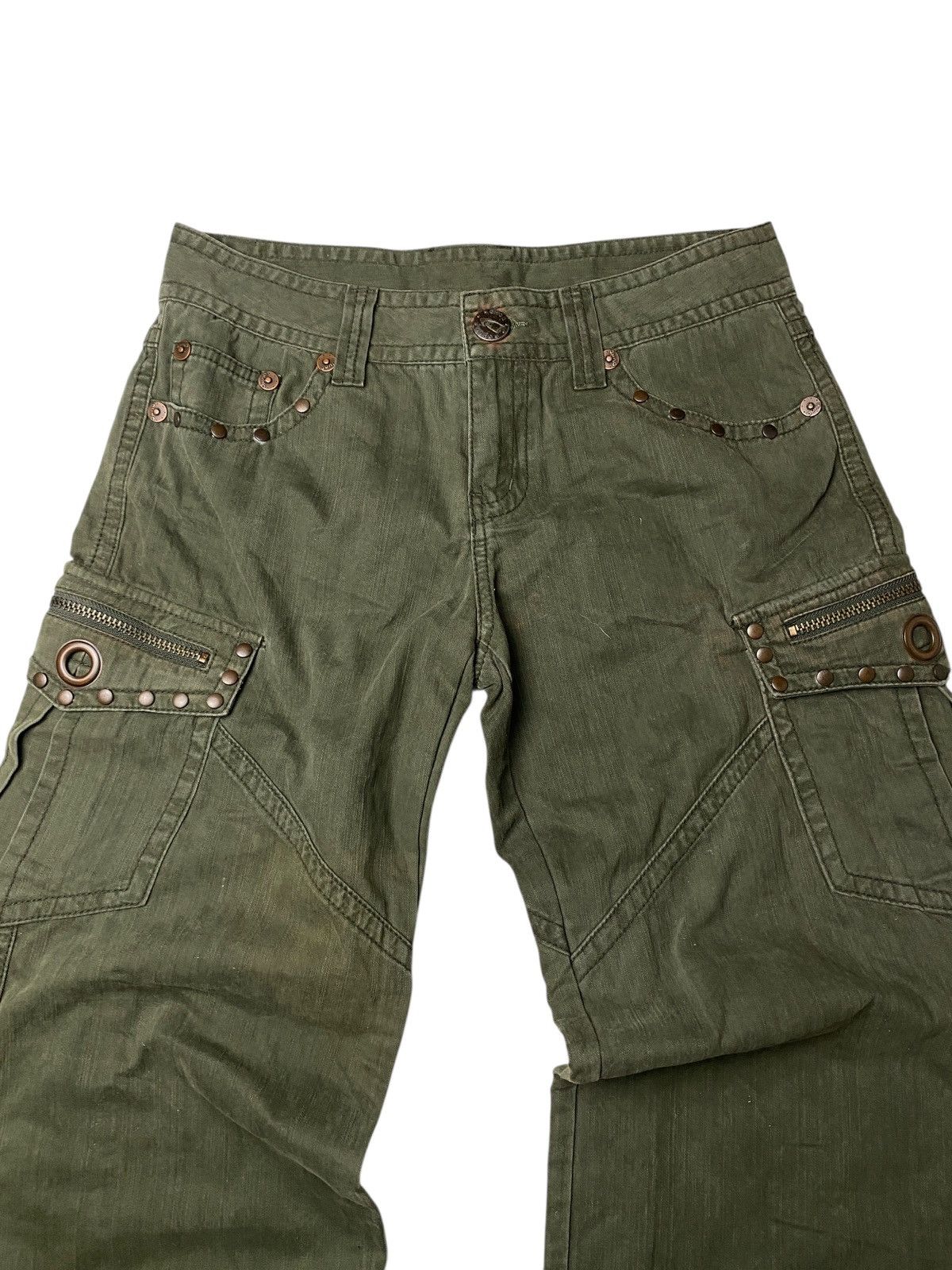 Hysteric Glamour 2000's DOHC Multipocket Studded Cargo Pants Size US 28 / EU 44 - 3 Thumbnail
