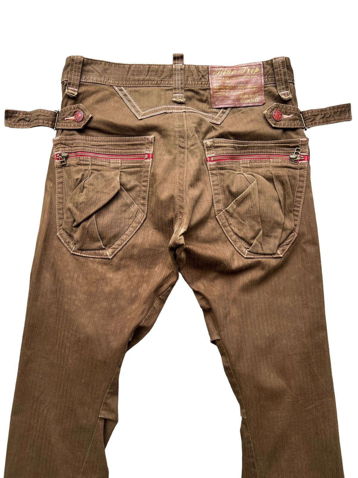 Edwin Vintage Edwin Cargo Style Blue Trip Trousers Pants 34x31 Size US 34 / EU 50 - 4 Thumbnail