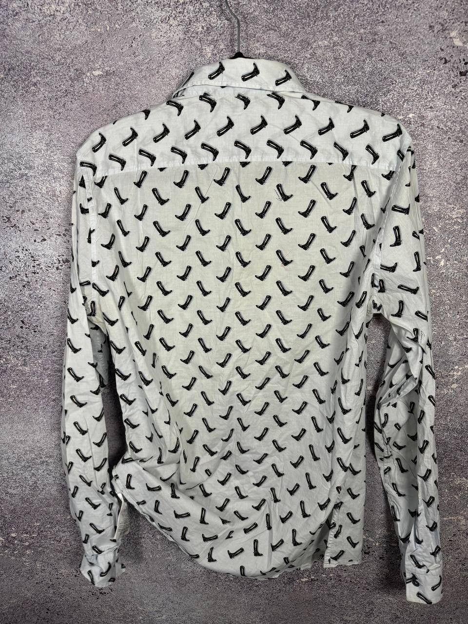 Gucci × Vintage GUCCI Shirt Button Up Printed Monogram Slim Fit White Size US M / EU 48-50 / 2 - 18 Thumbnail