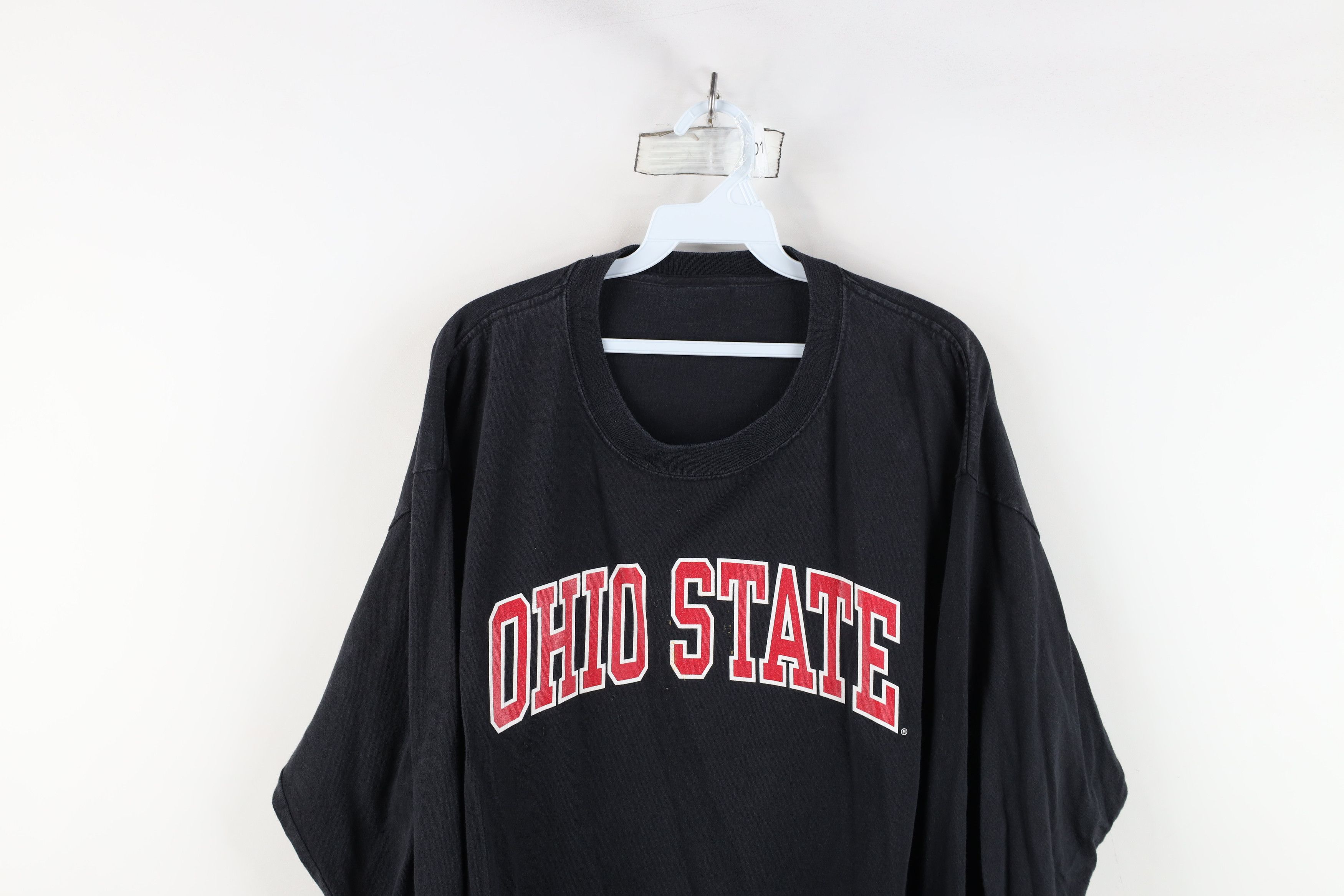 Vintage Vintage 90s Ohio State University Long Sleeve T-Shirt Black Size US XL / EU 56 / 4 - 2 Thumbnail