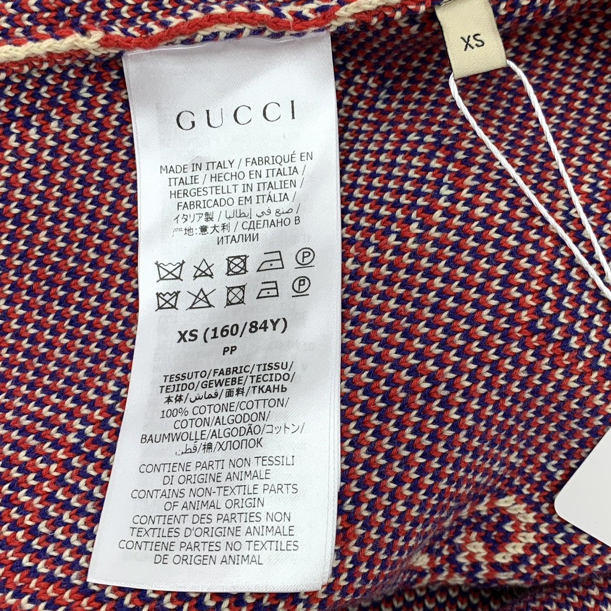 Gucci Gucci Colorblocked Heart Full Print Cotton V-Neck Cardigan Size XS / US 0-2 / IT 36-38 - 6 Thumbnail