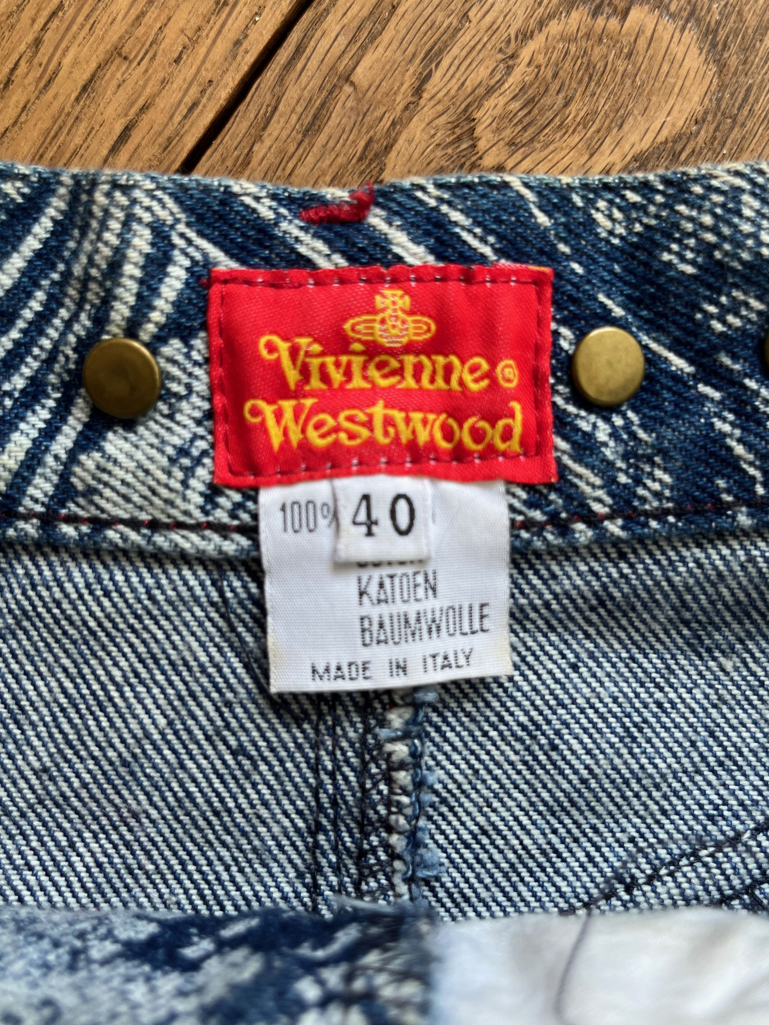 Vivienne Westwood Vivienne Westwood AW92 The Great Waves denim skirt Size 27" / US 4 / IT 40 - 3 Thumbnail