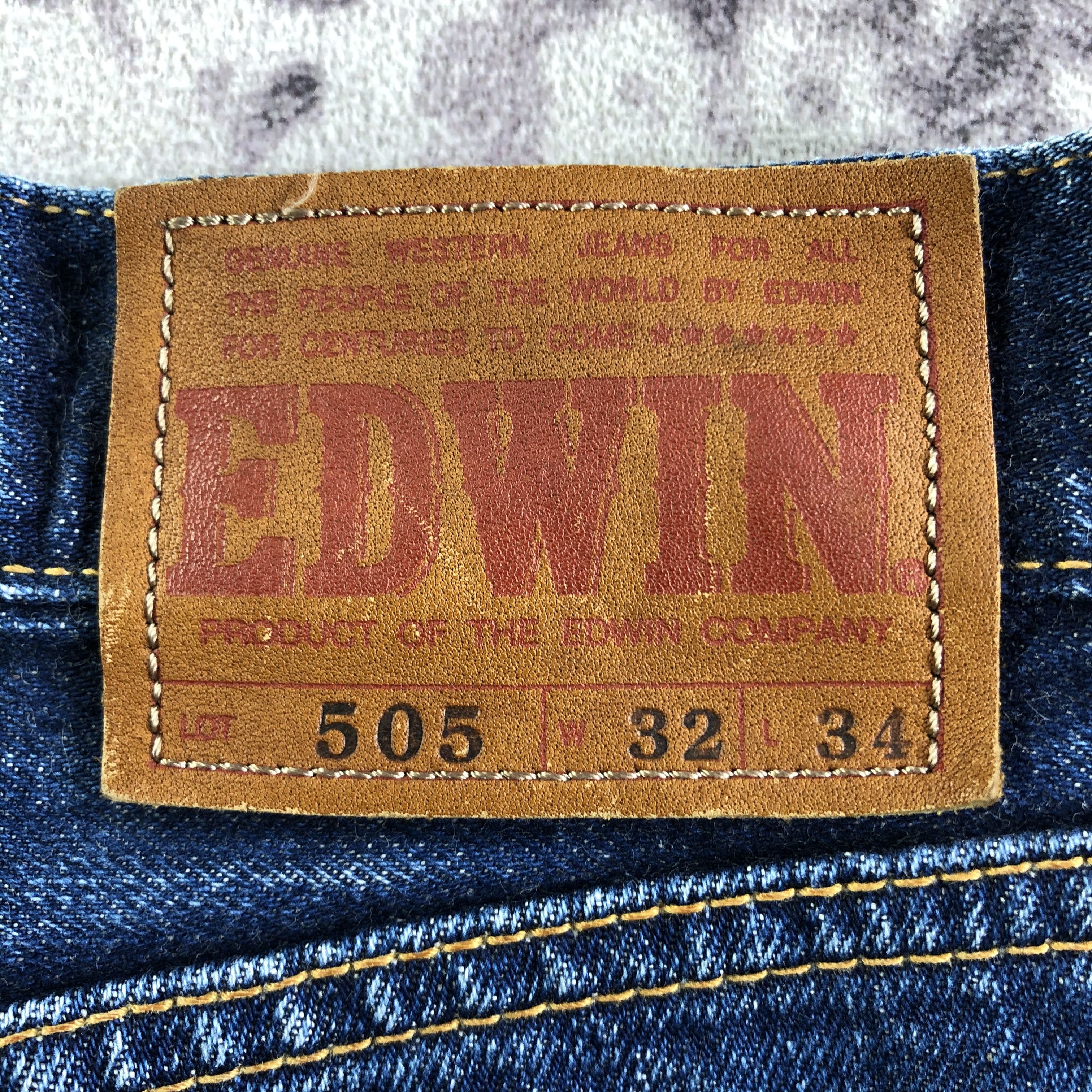 Edwin Vintage Blue Wash Edwin 505 Selvedge Jeans-JM3680 Size US 32 / EU 48 - 6 Thumbnail