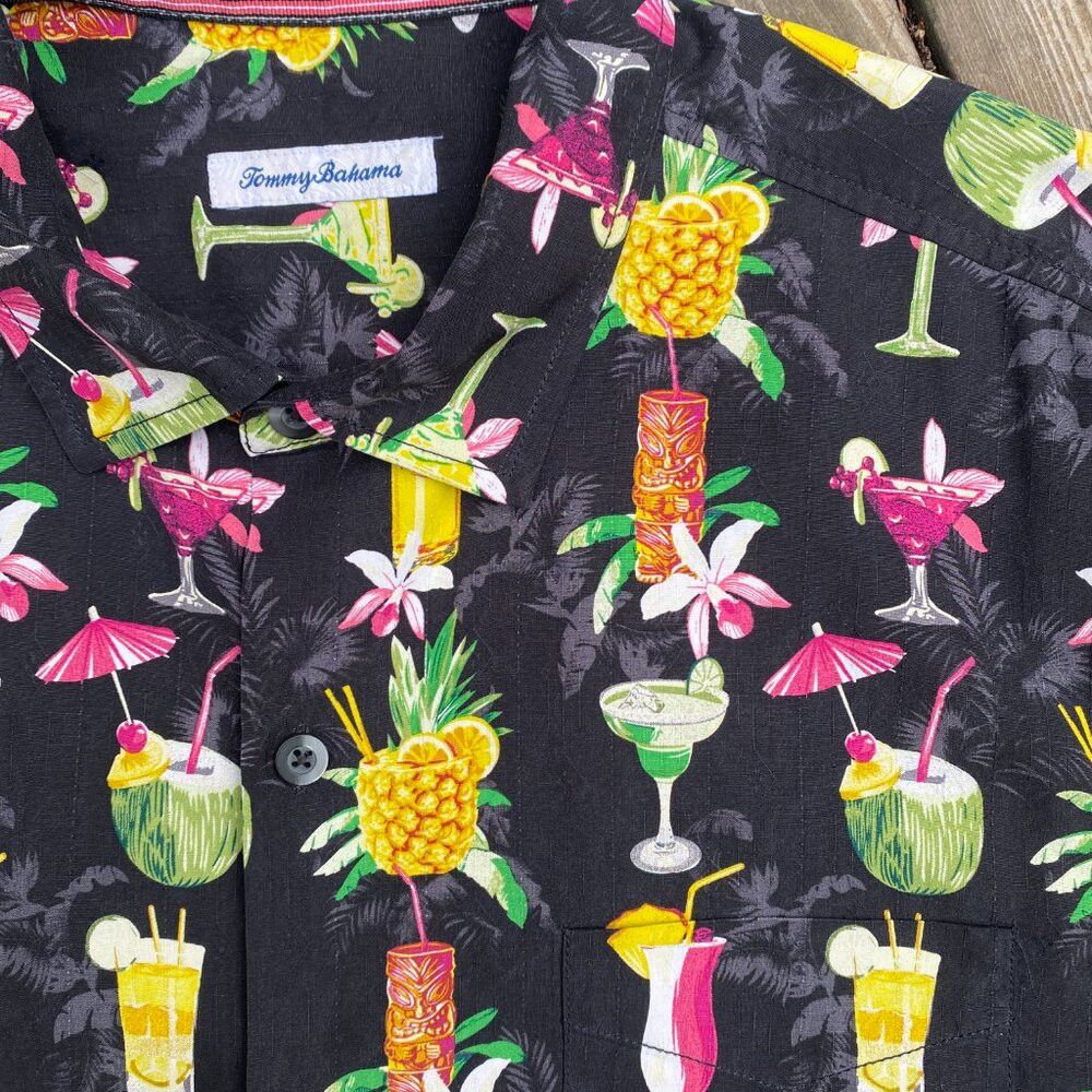 Tommy Bahama Tommy Bahama Bartenders Choice Regular-Fit Drink-print Silk Size US XL / EU 56 / 4 - 8 Thumbnail