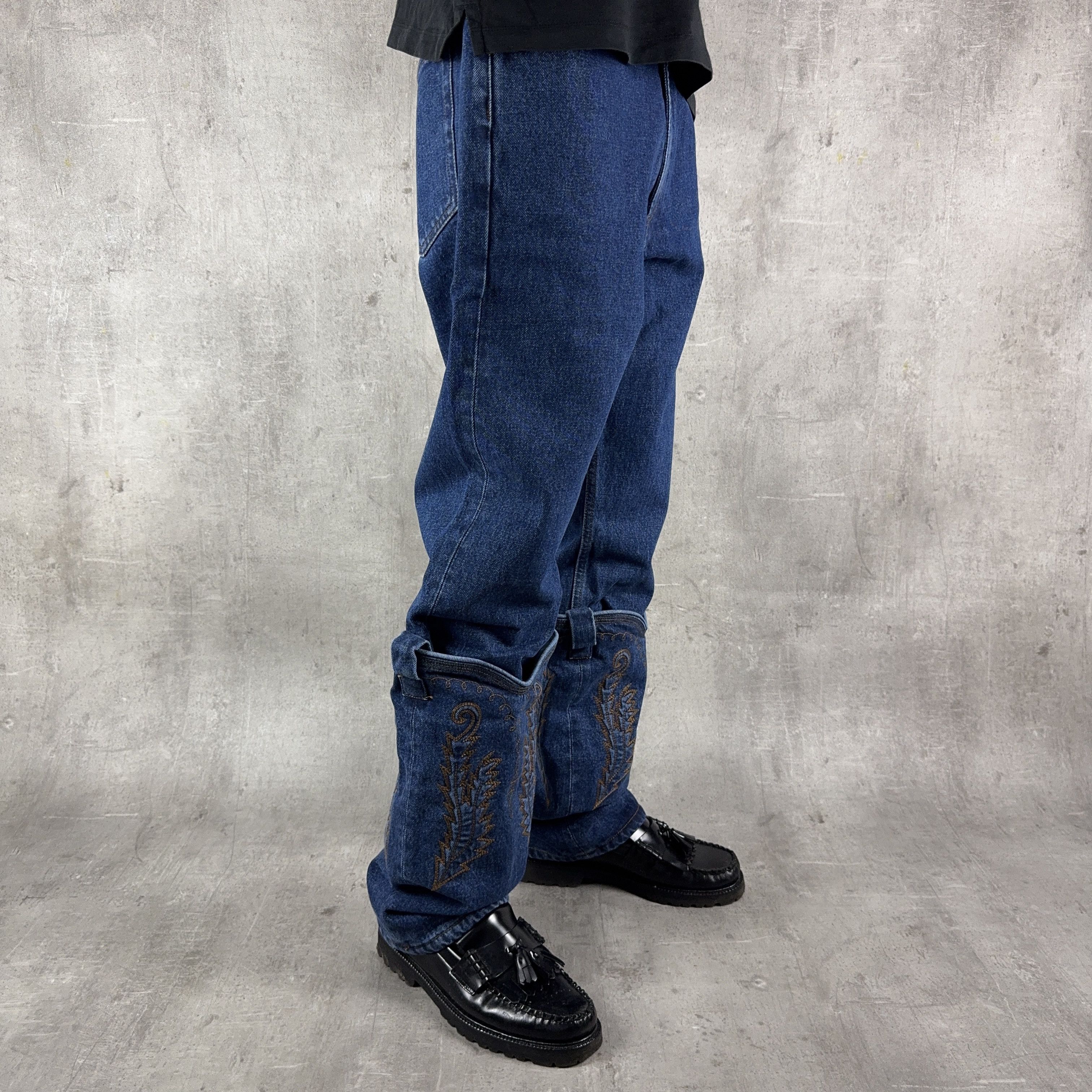 Y/Project Y/PROJECT Convertible Cowboy Cuff Jeans Size US 29 - 4 Thumbnail