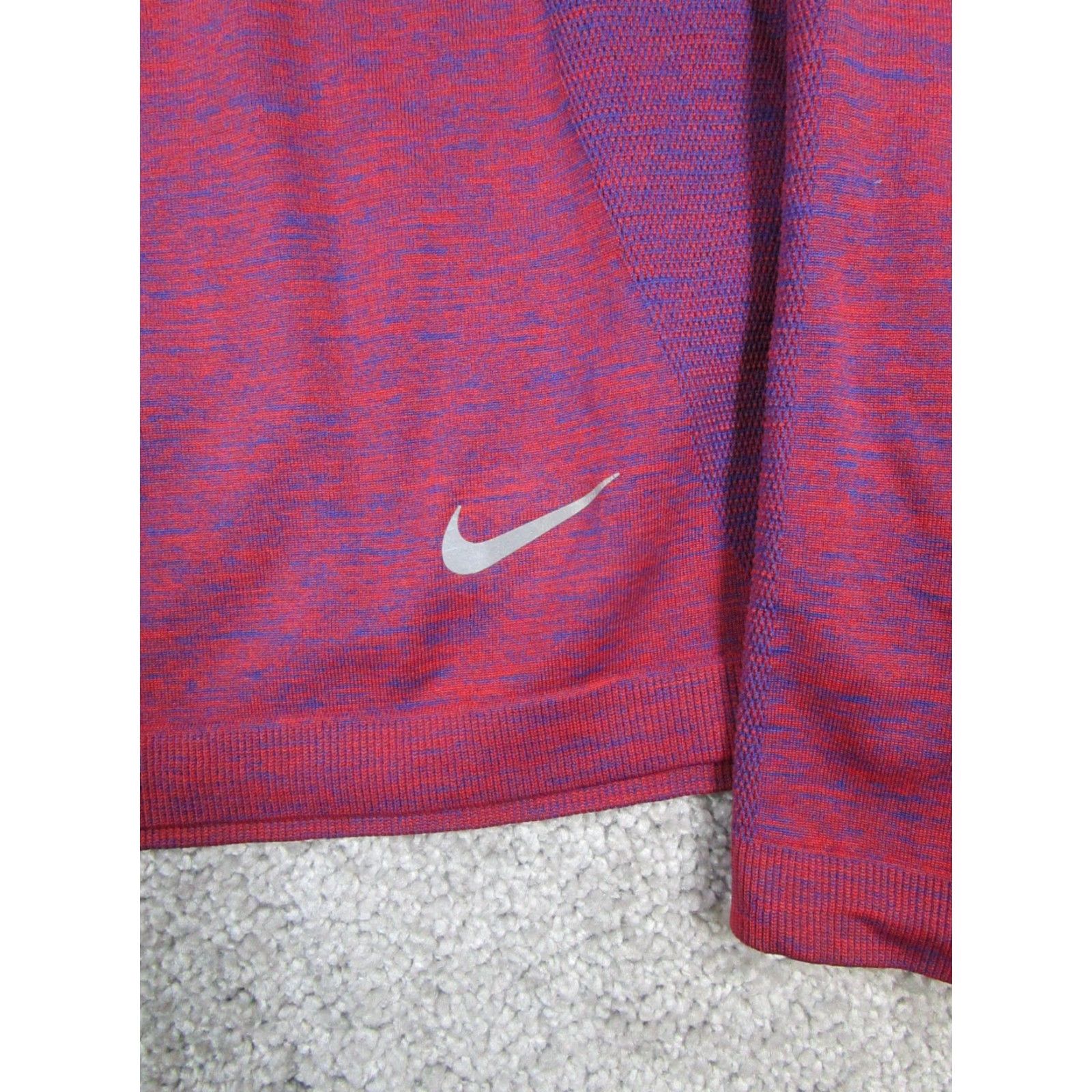 Nike Nike Sweater Womens Medium Red Dri-Fit Running Quarter Zip Size M / US 6-8 / IT 42-44 - 3 Thumbnail