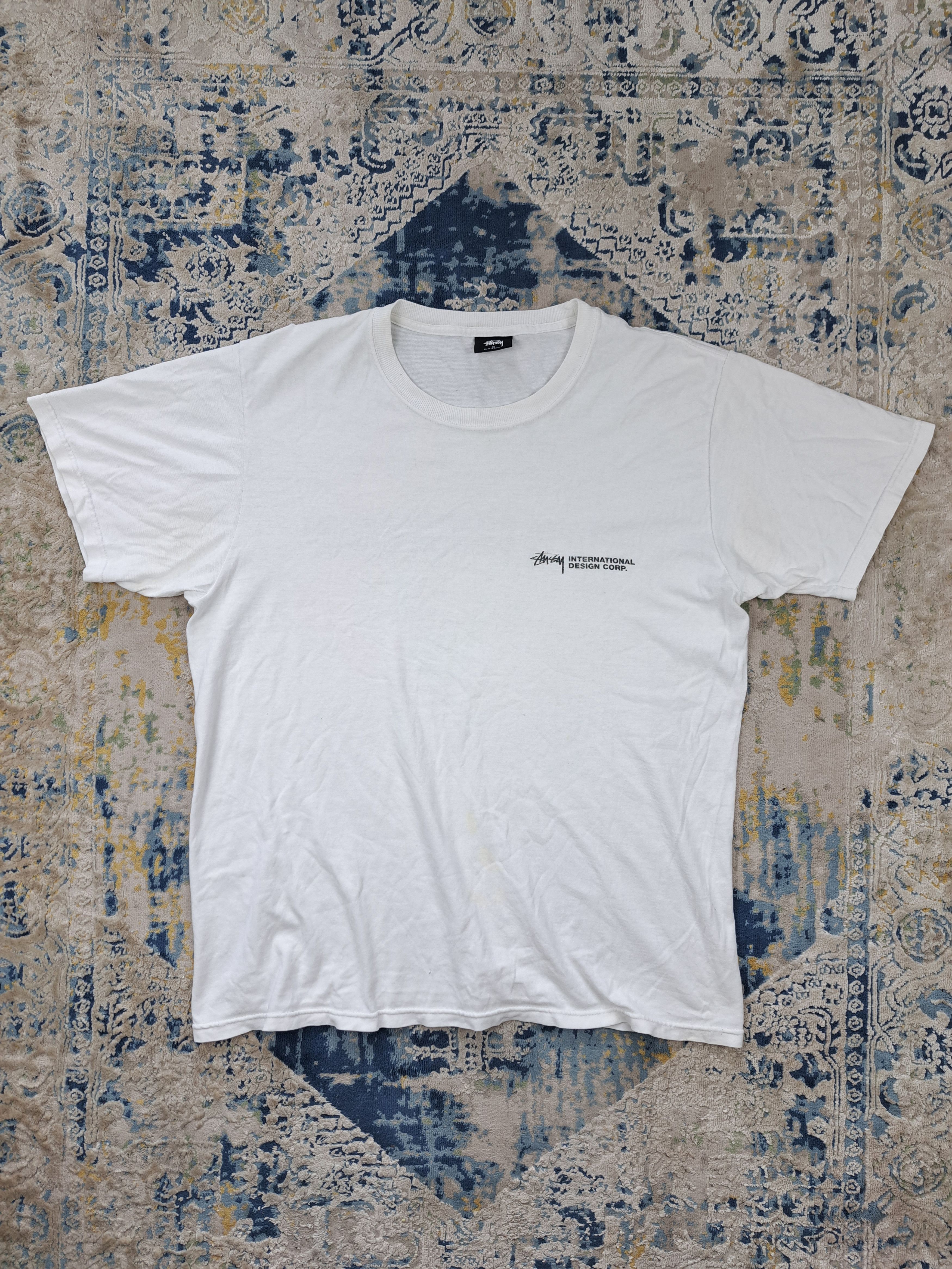 Stussy Stussy Double Mask International Design Corp Tee White Size US M / EU 48-50 / 2 - 3 Thumbnail