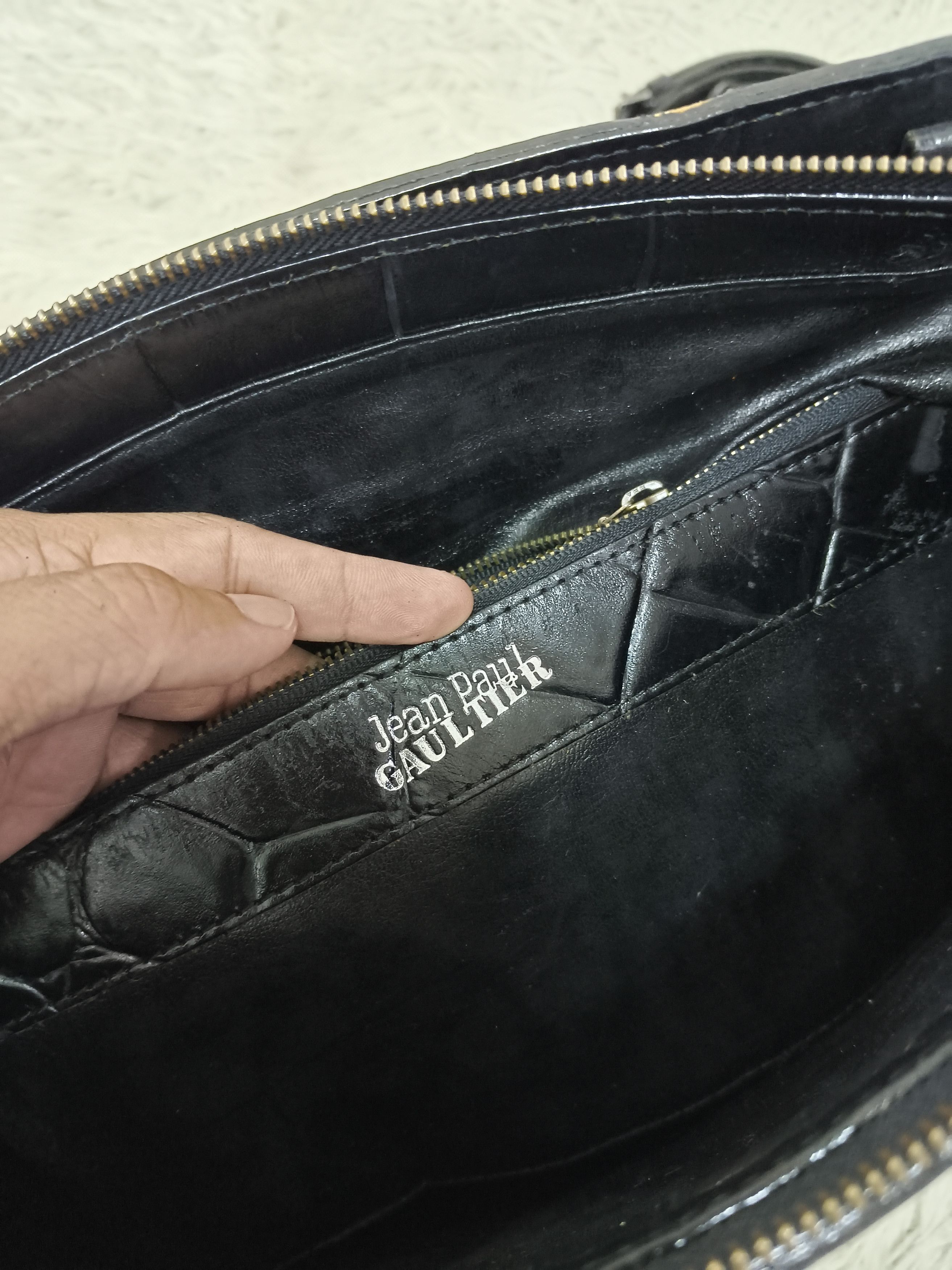 Jean Paul Gaultier Jean Paul Gaultier Leather Crocodile Embossed Pattern 2ways Size ONE SIZE - 15 Thumbnail