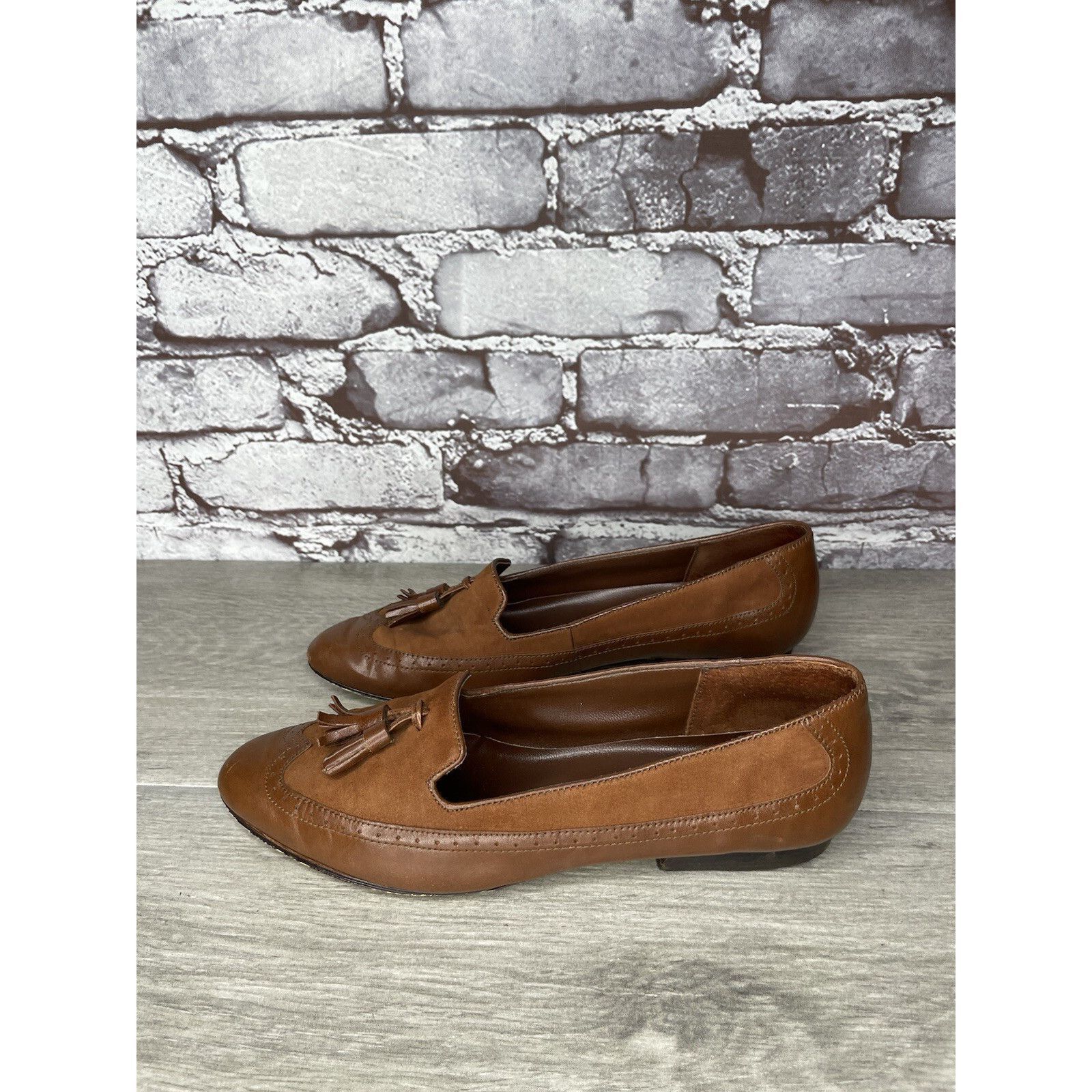 Other Cappagallo Brown Leather Wingtip Tassel Loafer Shoes Women S Size US 6 / IT 36 - 21 Thumbnail