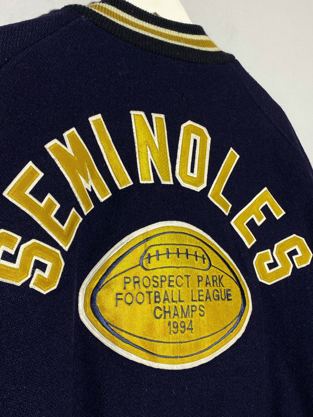 Vintage Vintage 90s De Long Varsity Jacket Seminoles Prospect Park Size US XL / EU 56 / 4 - 5 Thumbnail