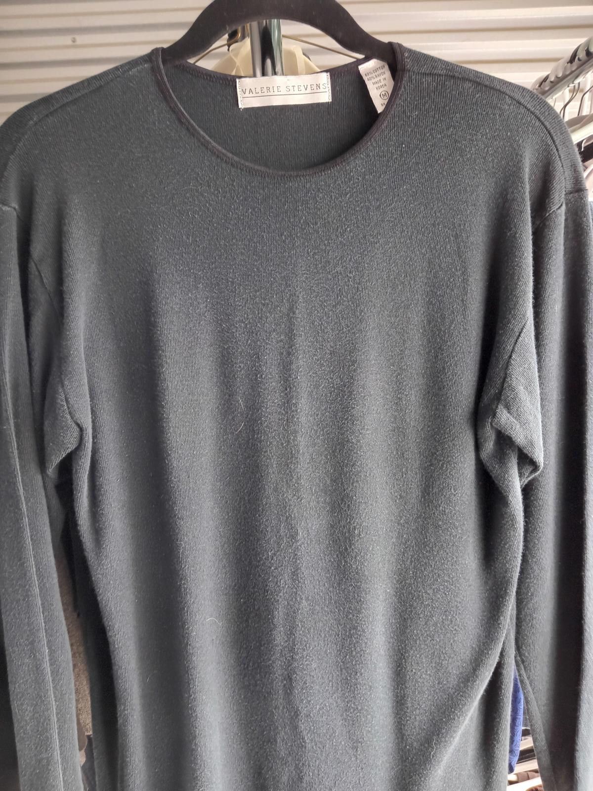 Designer Valerie Stevens Long Sleeve Top - Classic Charcoal Size M / US 6-8 / IT 42-44 - 5 Thumbnail