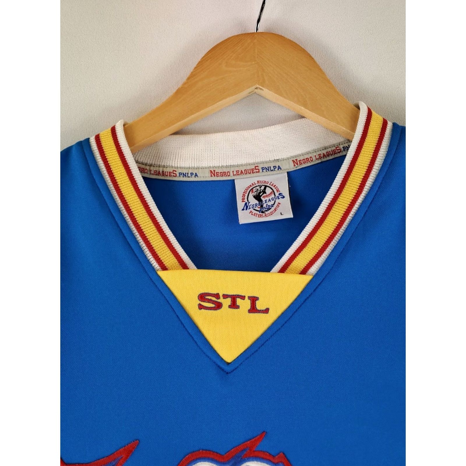 Vintage PNLPA Jersey St Louis Blue Long Sleeve Mens XL Negro Leagues Jersey Shirt Size US XL / EU 56 / 4 - 5 Thumbnail