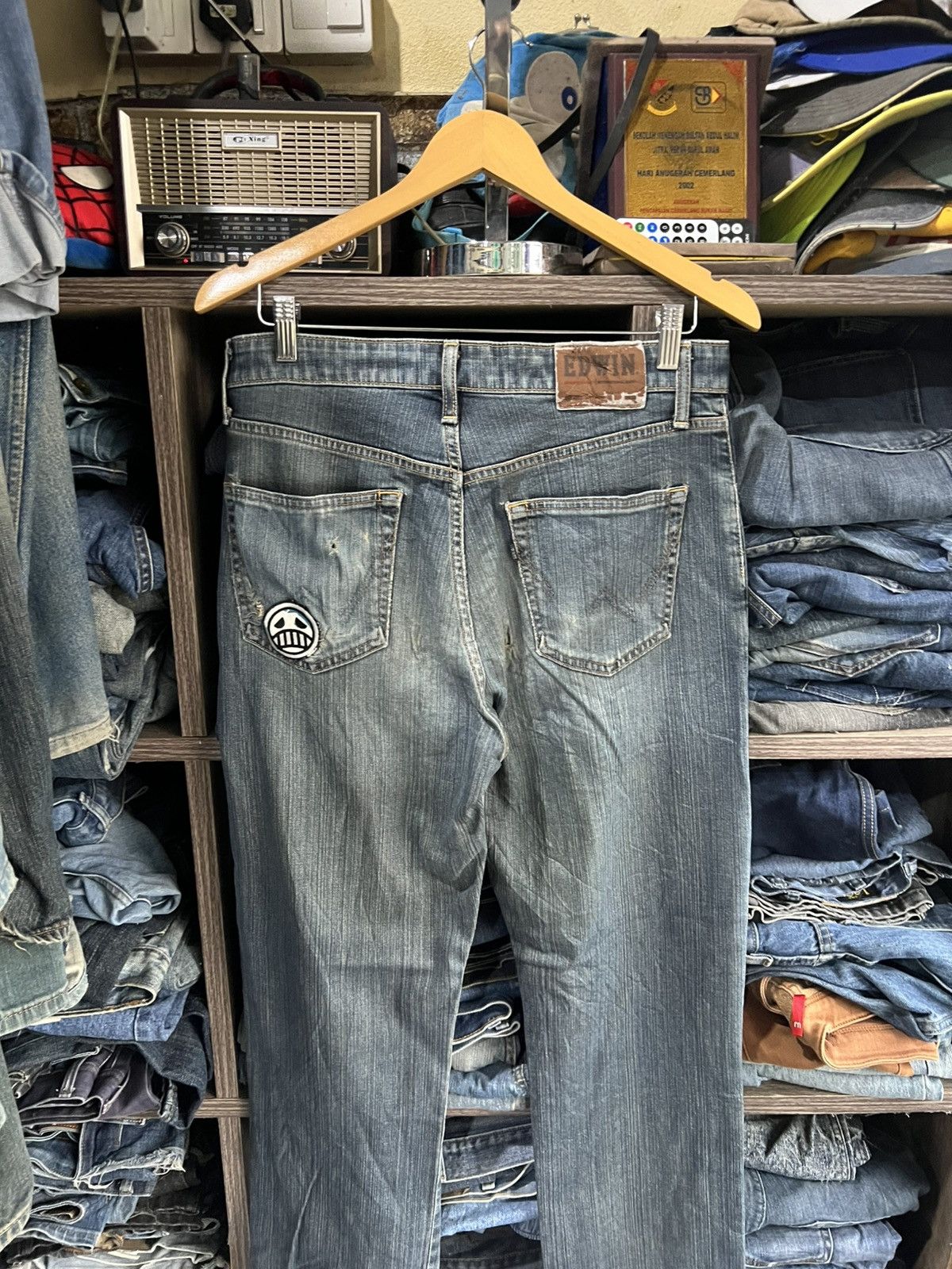 Edwin 🔥Vintage Edwin S403 Distressed Denim Size US 32 / EU 48 - 12 Thumbnail